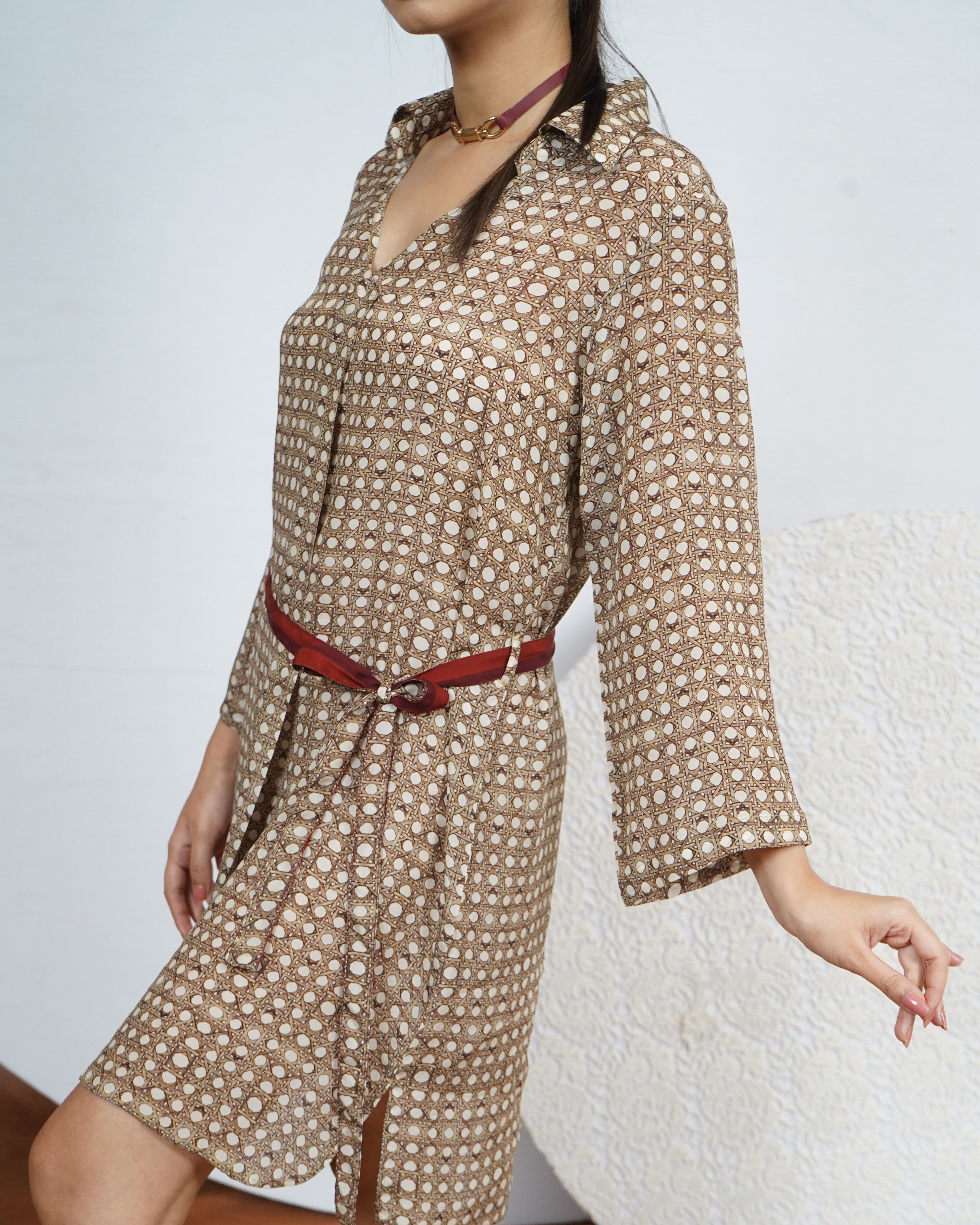 Wicker Crepe Dress - Neetika Chopra
