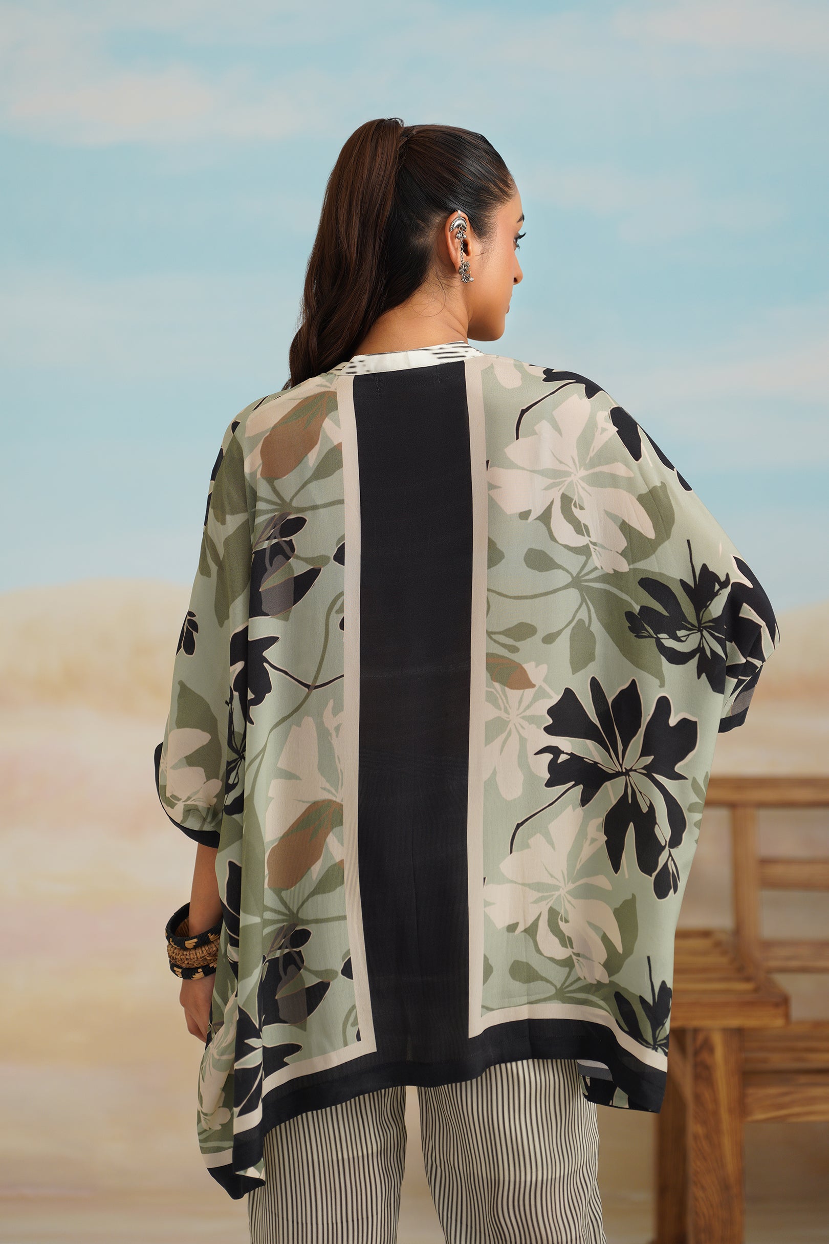 Garden Crepe Printed Matching Set