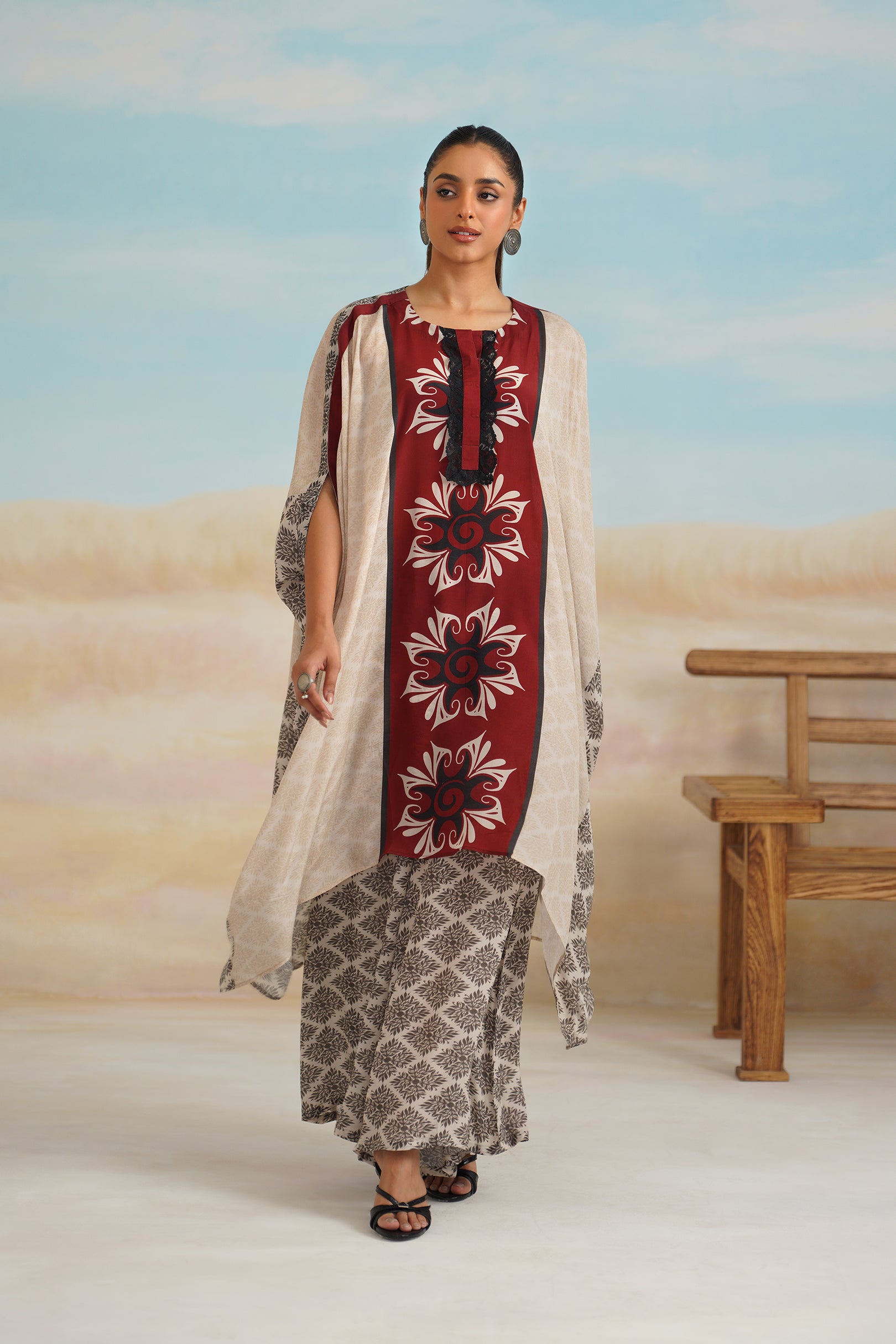 Zoe Crepe Printed Matching Set