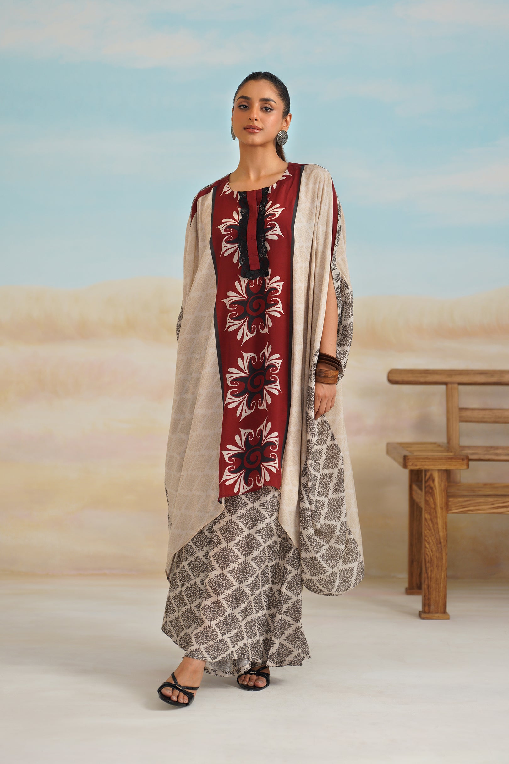 Zoe Crepe Printed Matching Set