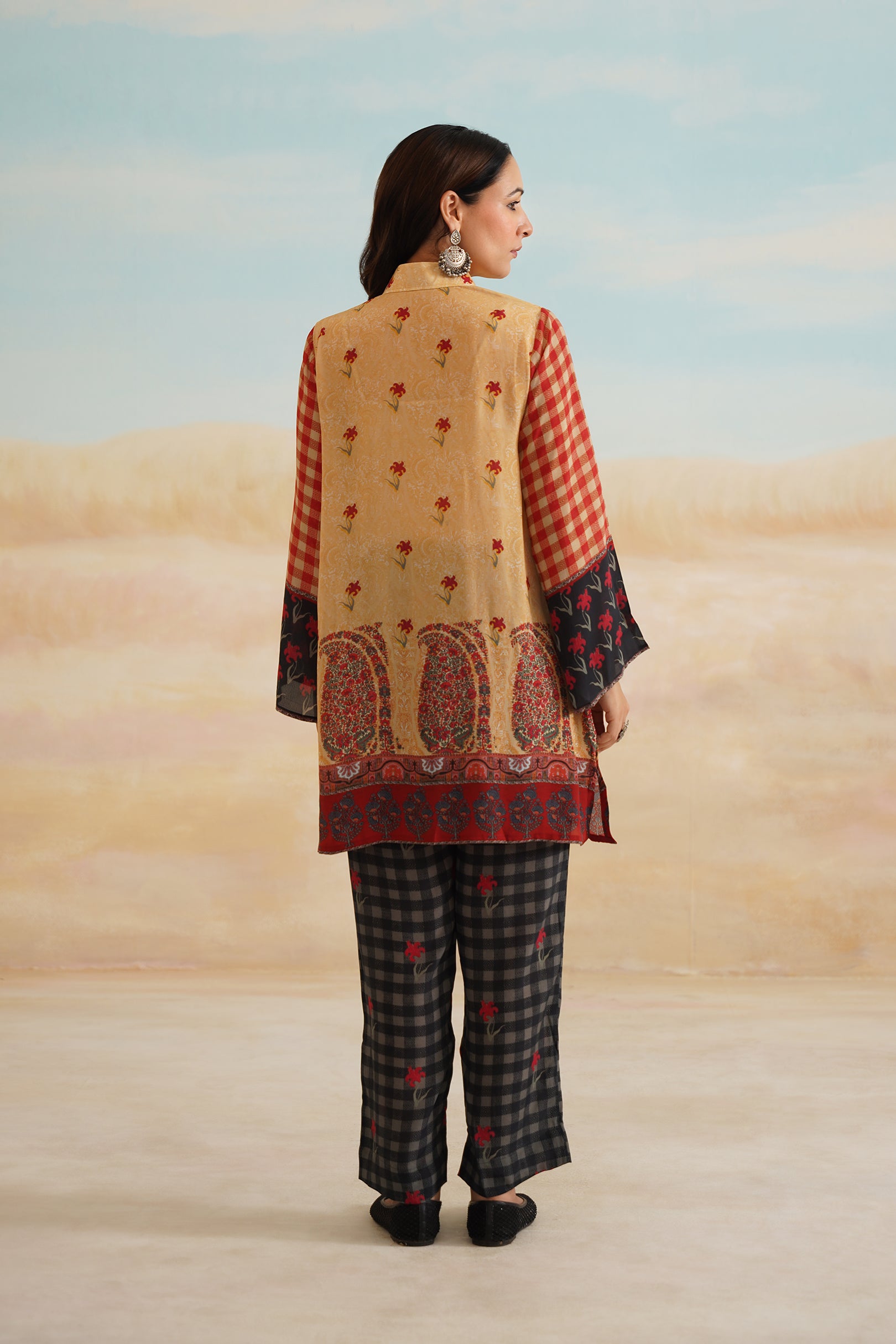 Yana Printed Crepe Matching Set