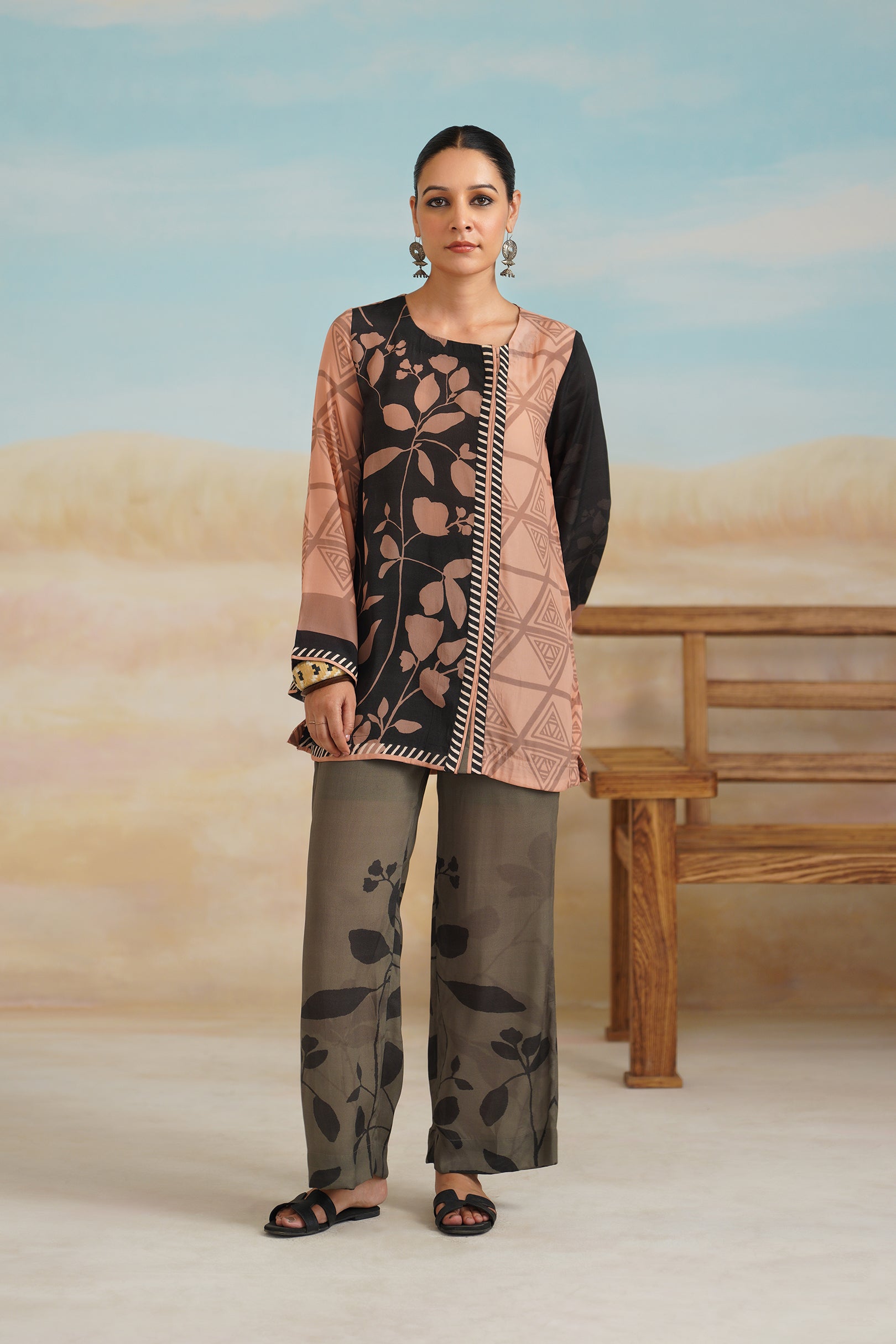 Antara Printed Crepe Matching Set