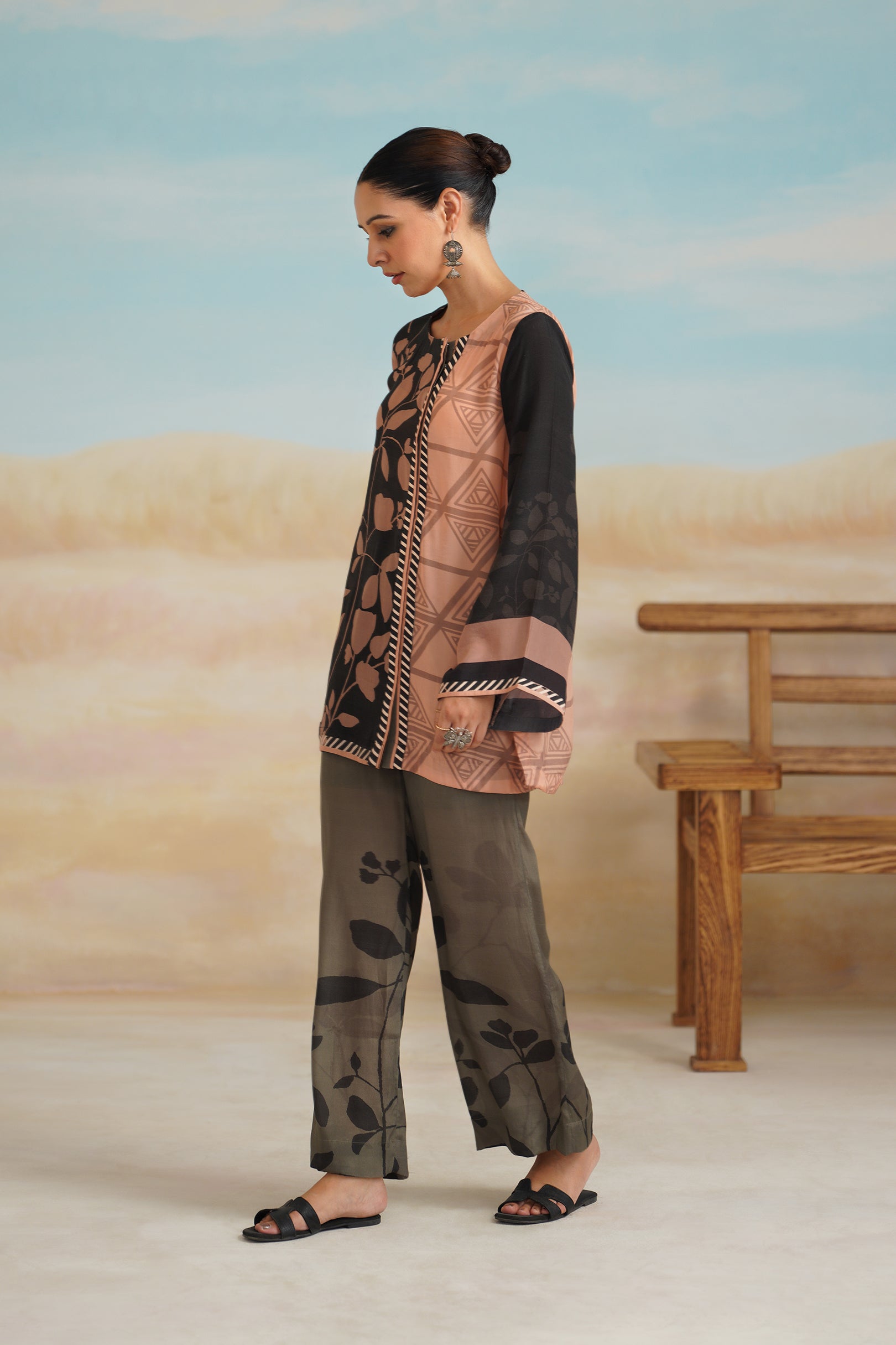 Antara Printed Crepe Matching Set