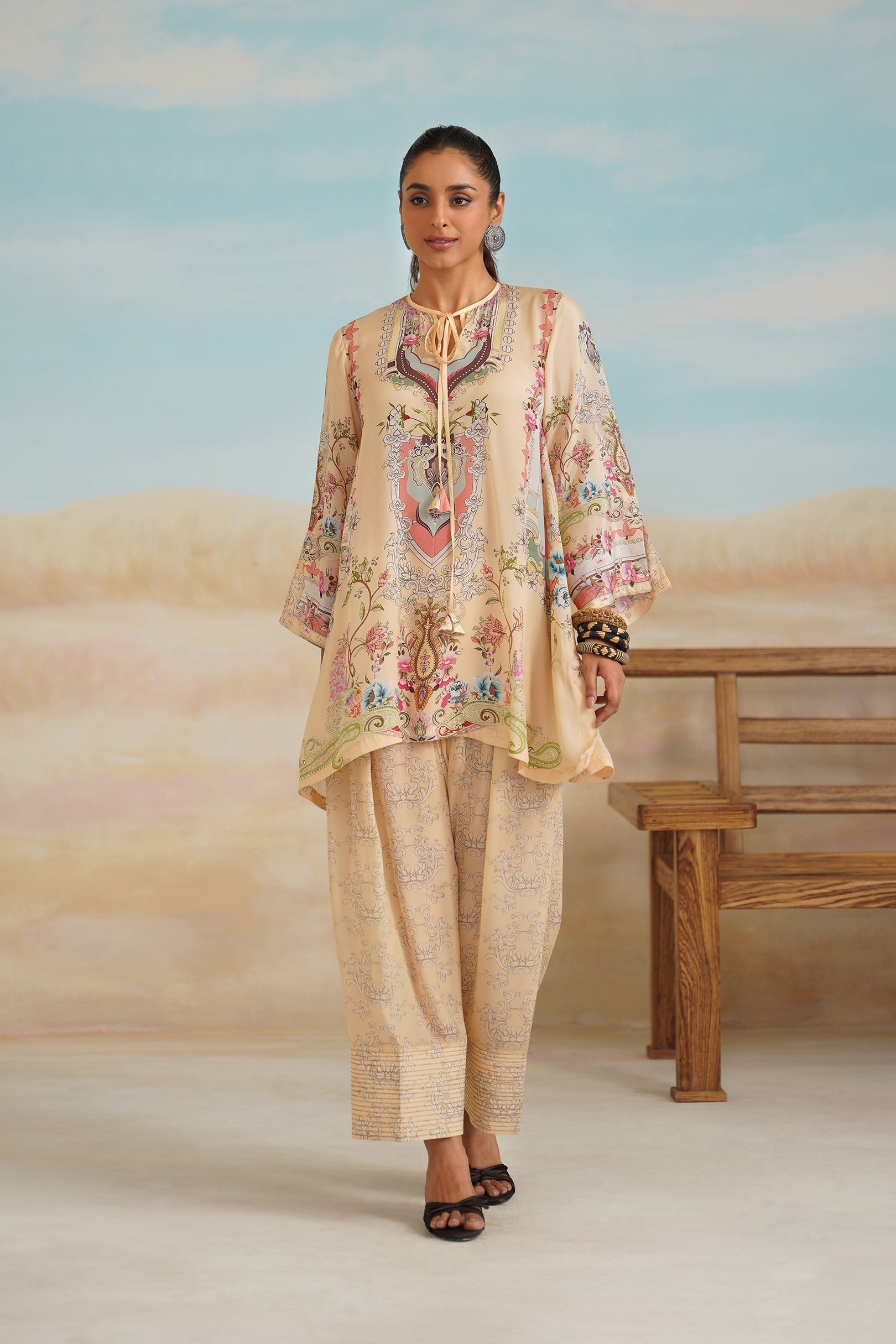 Vaishali Printed Crepe Matching Set