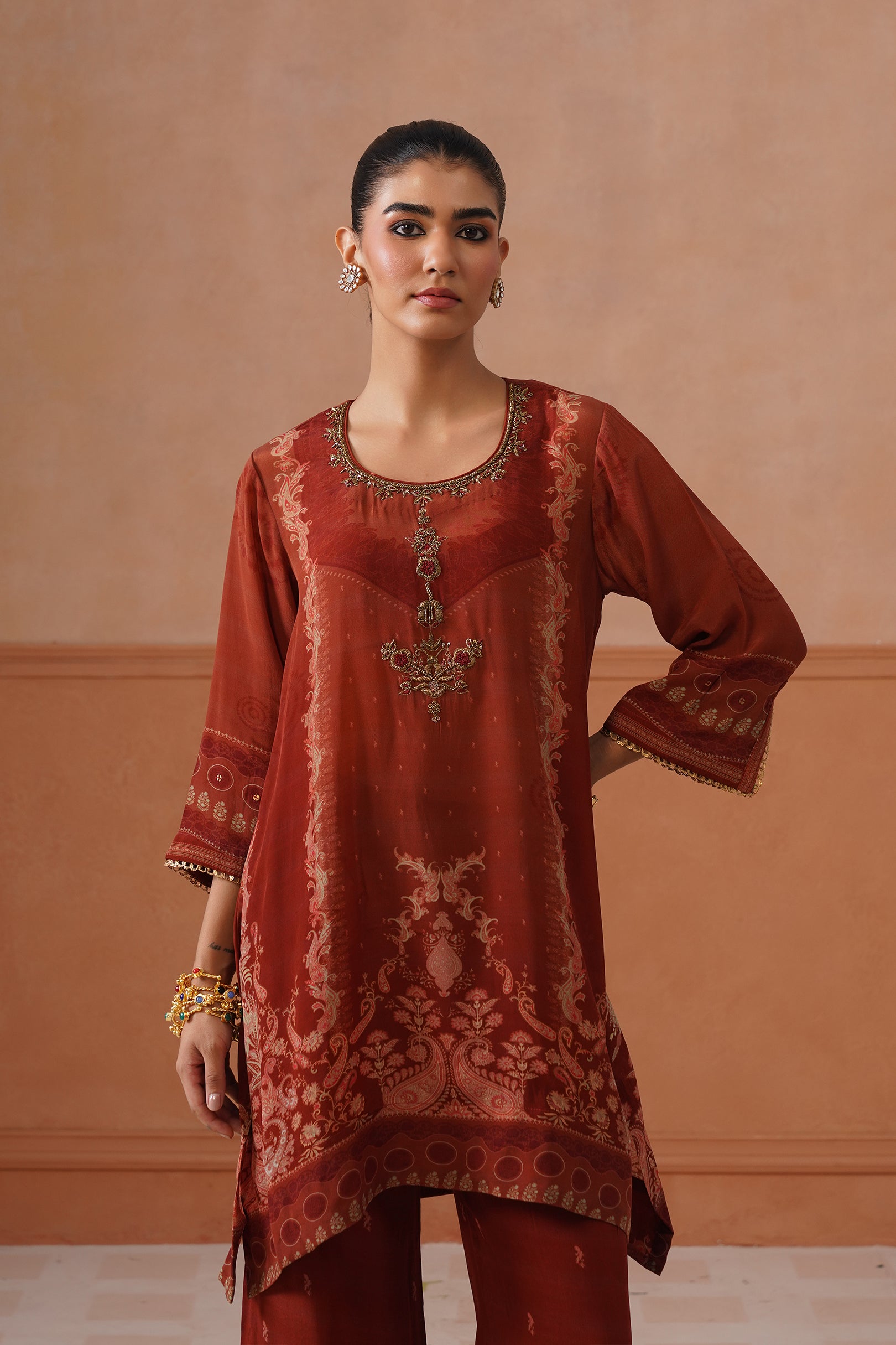 Alizeh Linen Hand Embroidered Matching Set