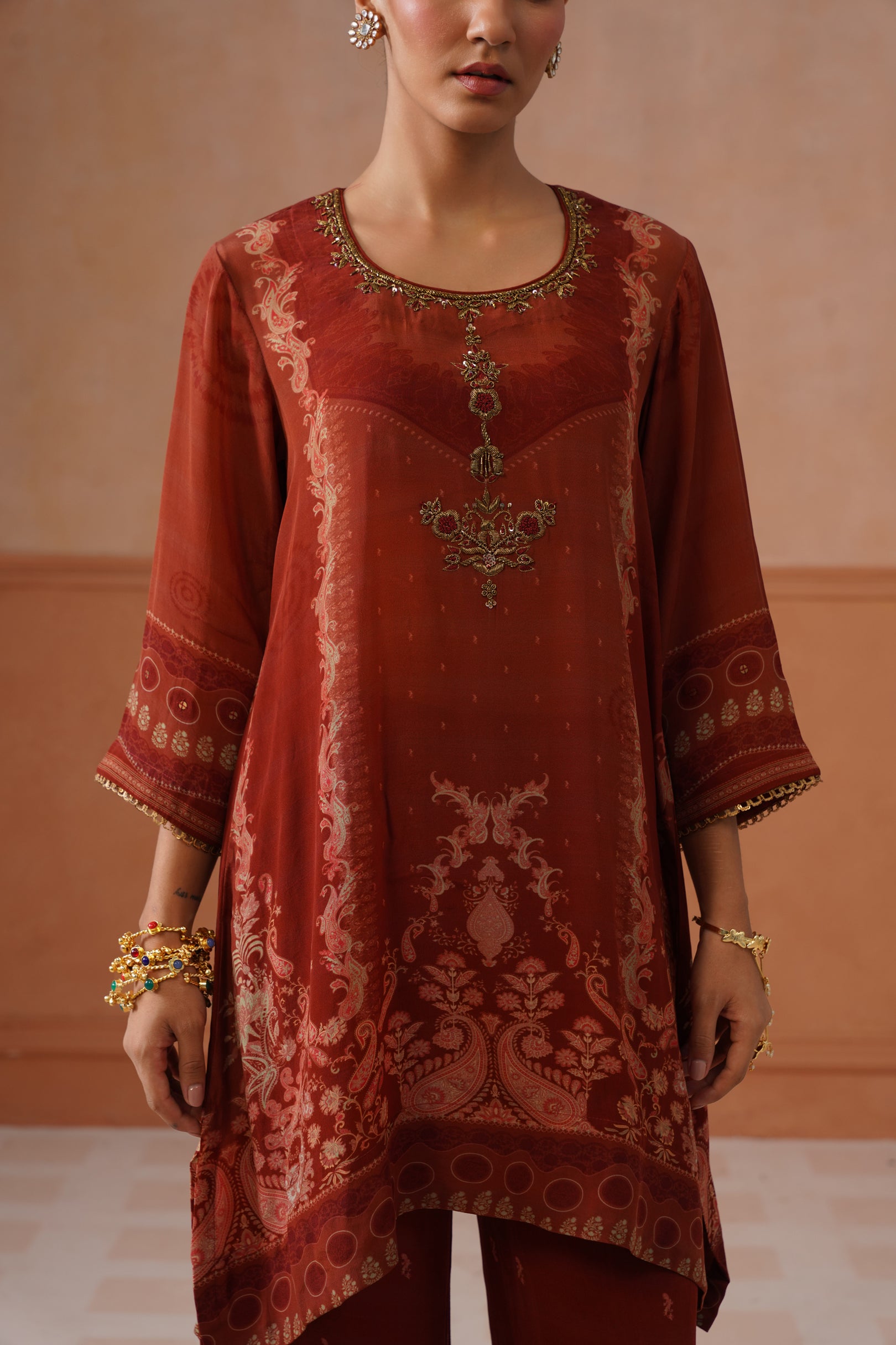 Alizeh Linen Hand Embroidered Matching Set