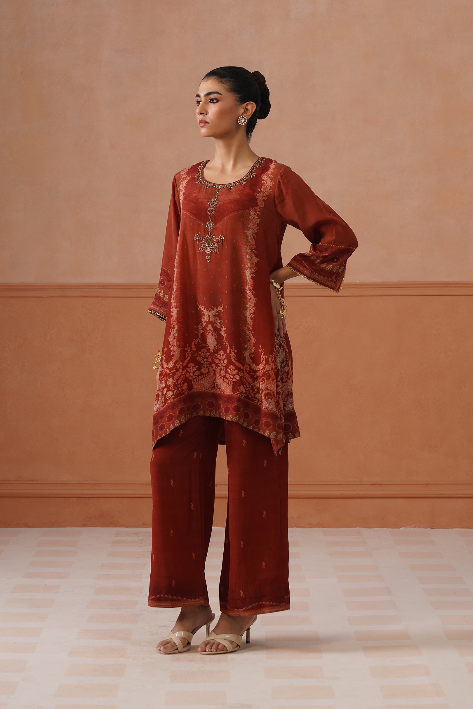 Alizeh Linen Hand Embroidered Matching Set