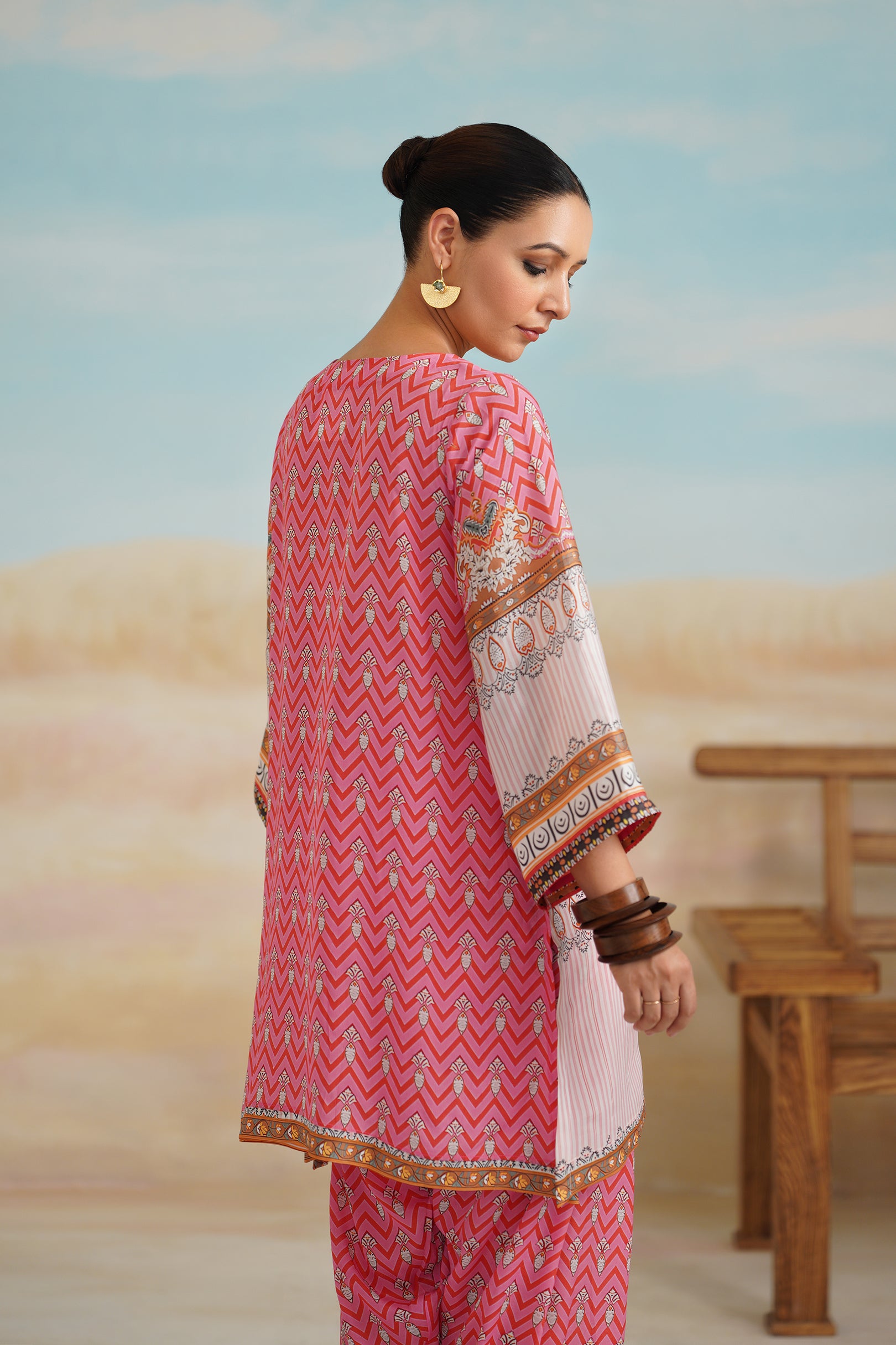Kanan Printed Crepe Matching Set