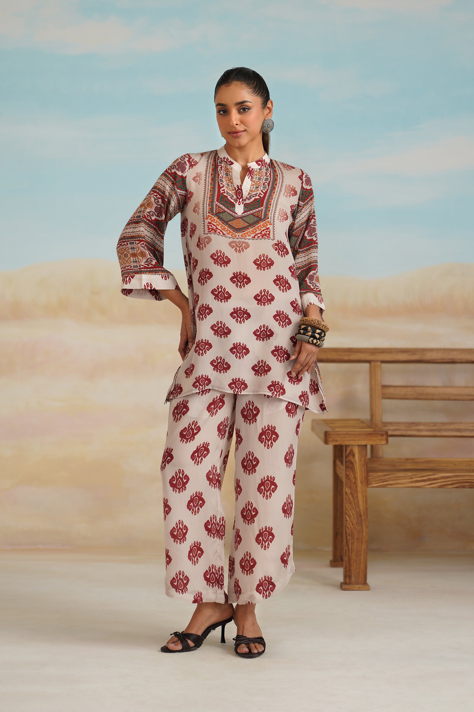Arsha Printed Crepe Matching Set