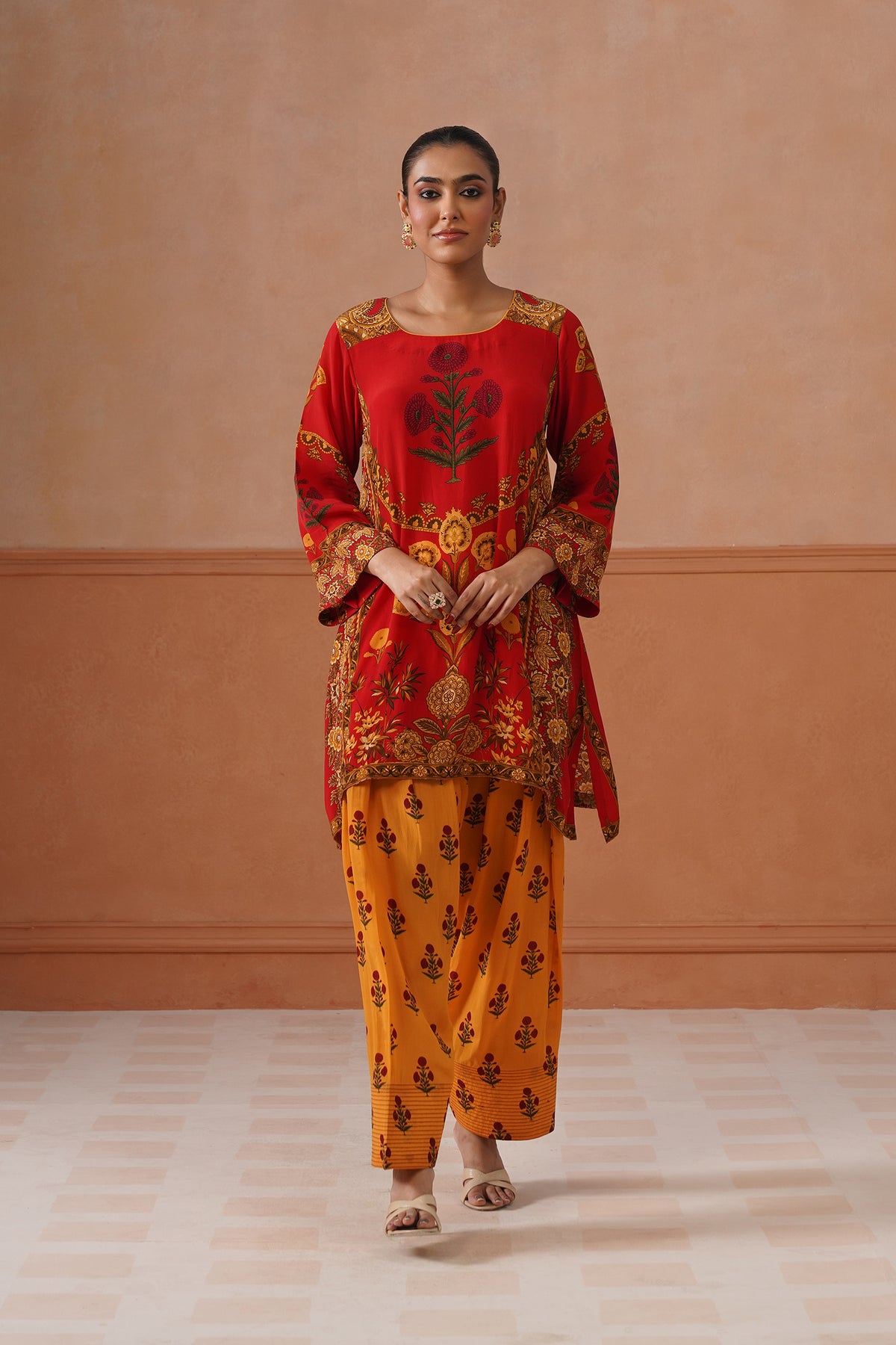 Vanya Crepe Printed Suit Set