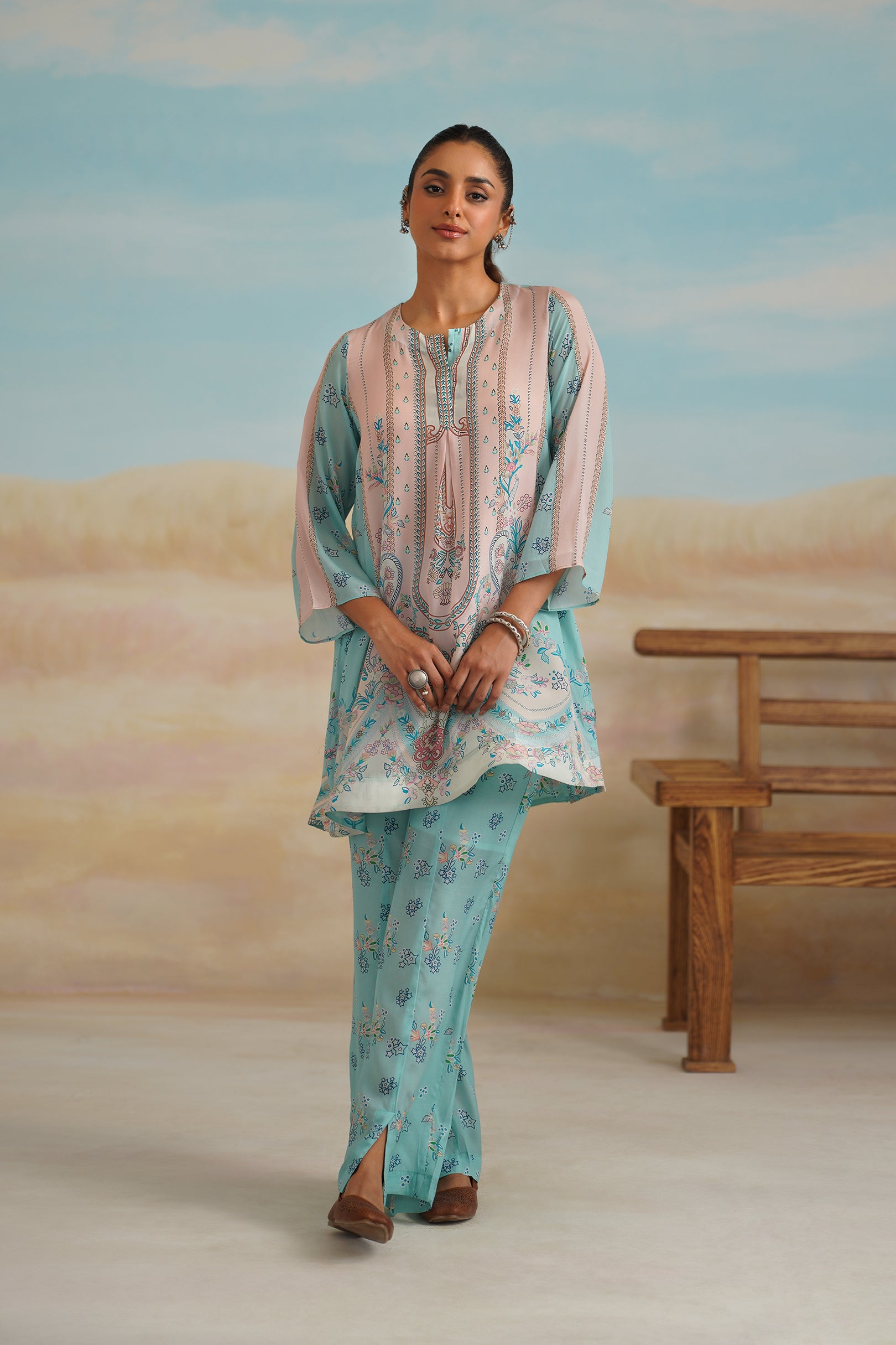 Nirali Printed Crepe Matching Set