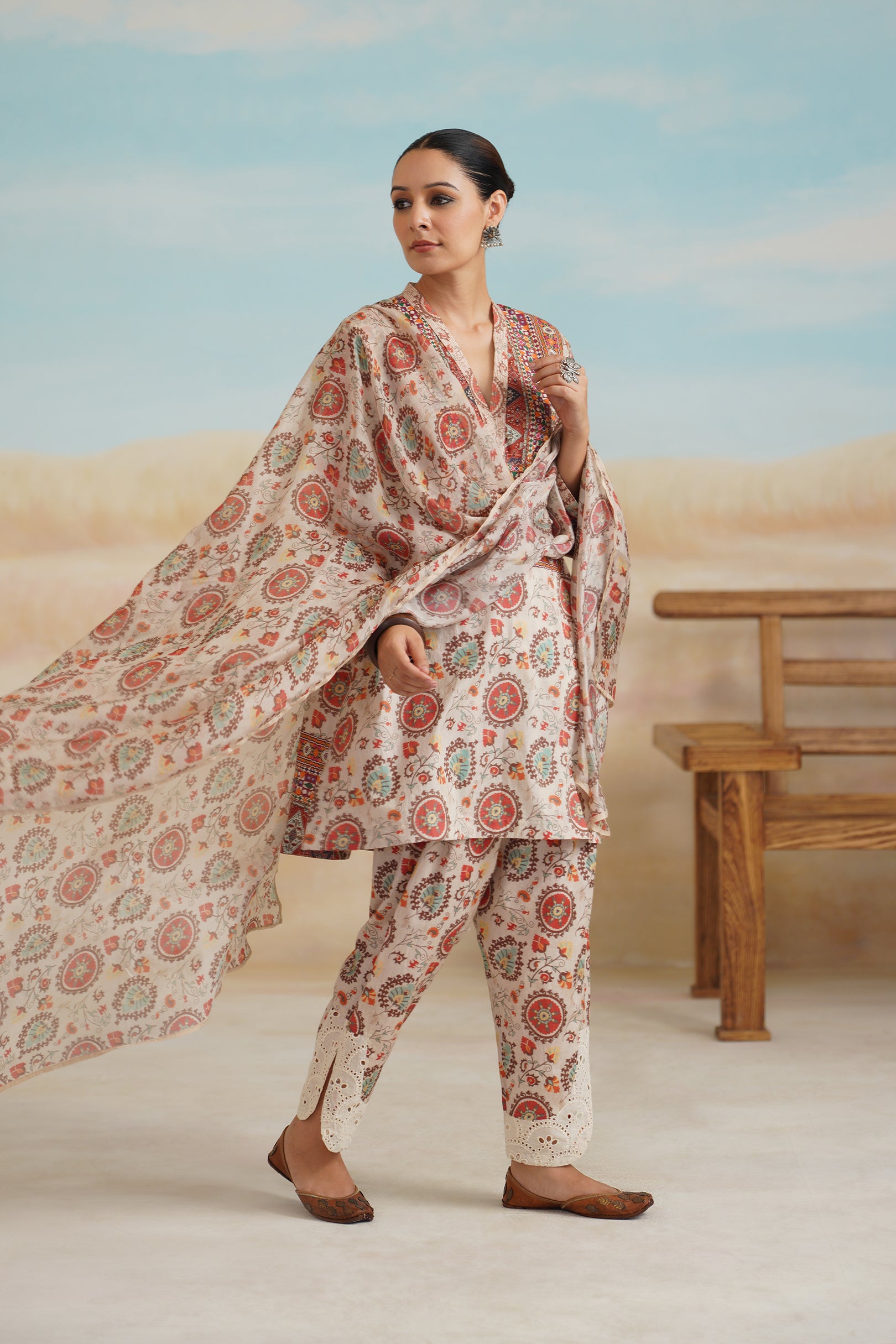 Akshra Cotton Printed Suit Set