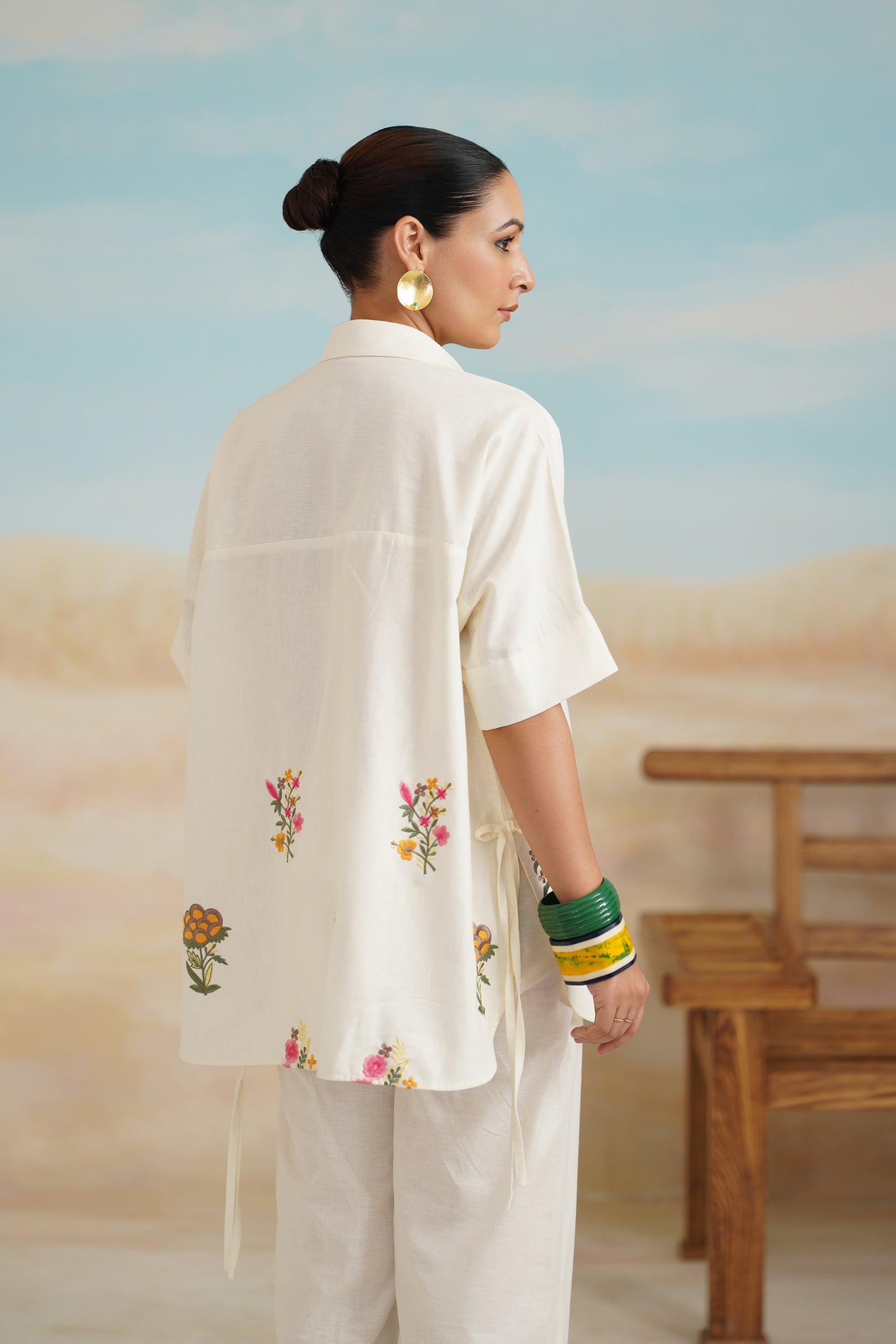 Kshira Pure Linen Top