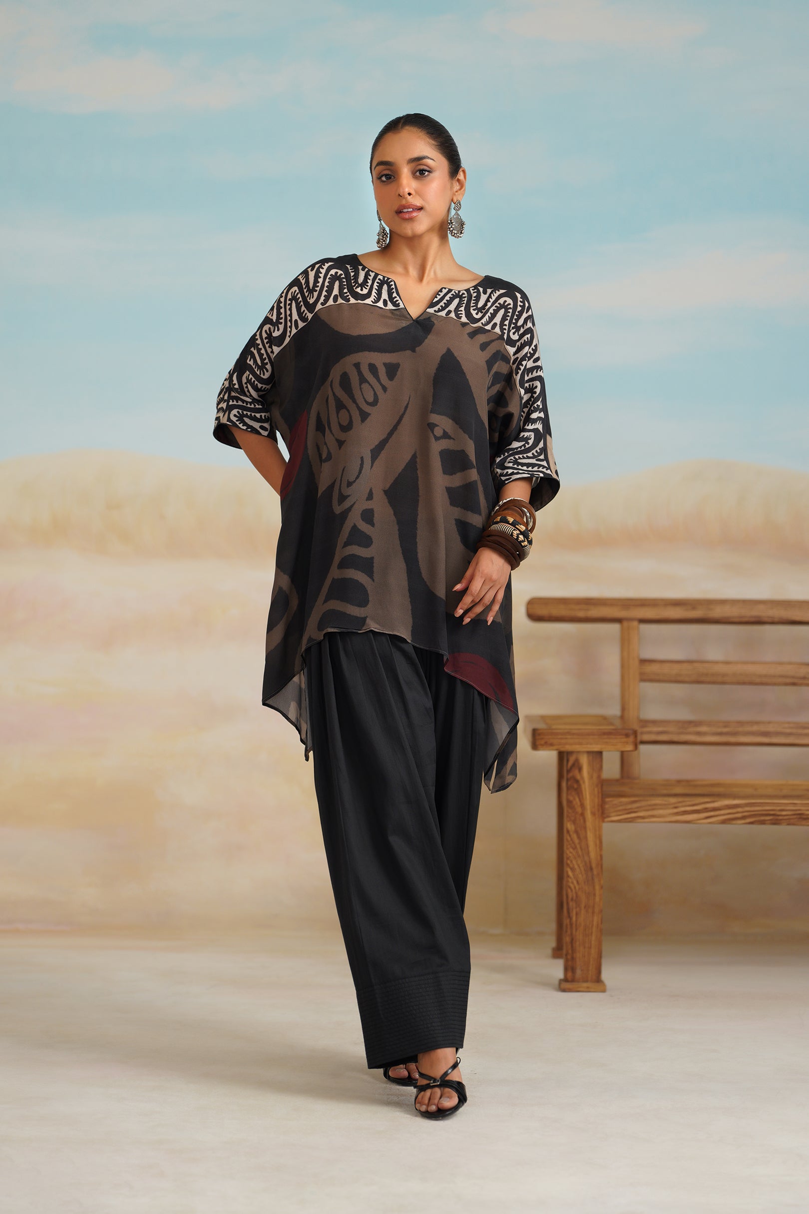 Ara Crepe Printed Matching Set