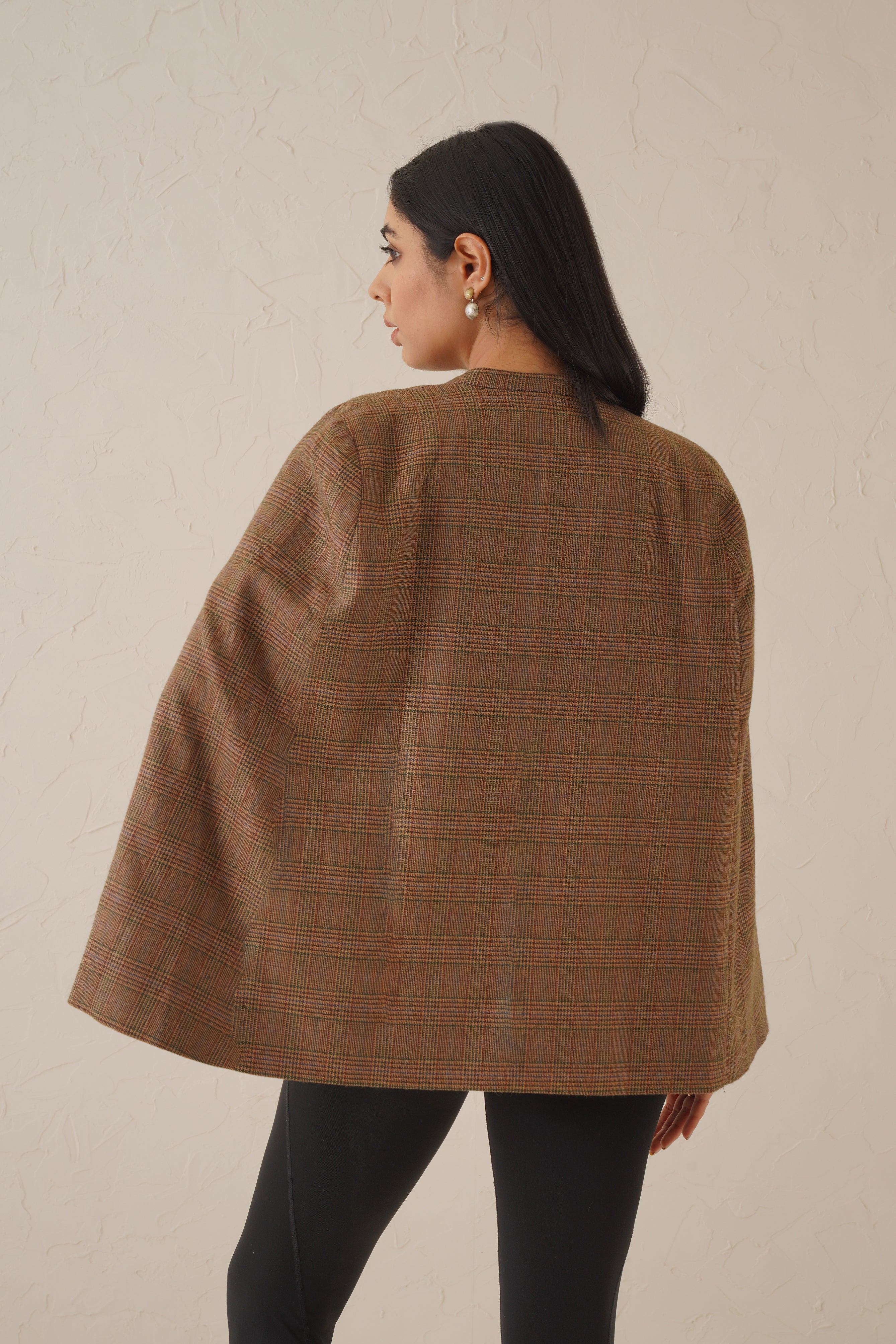 Old Copper Cape With Embroidered Pockets