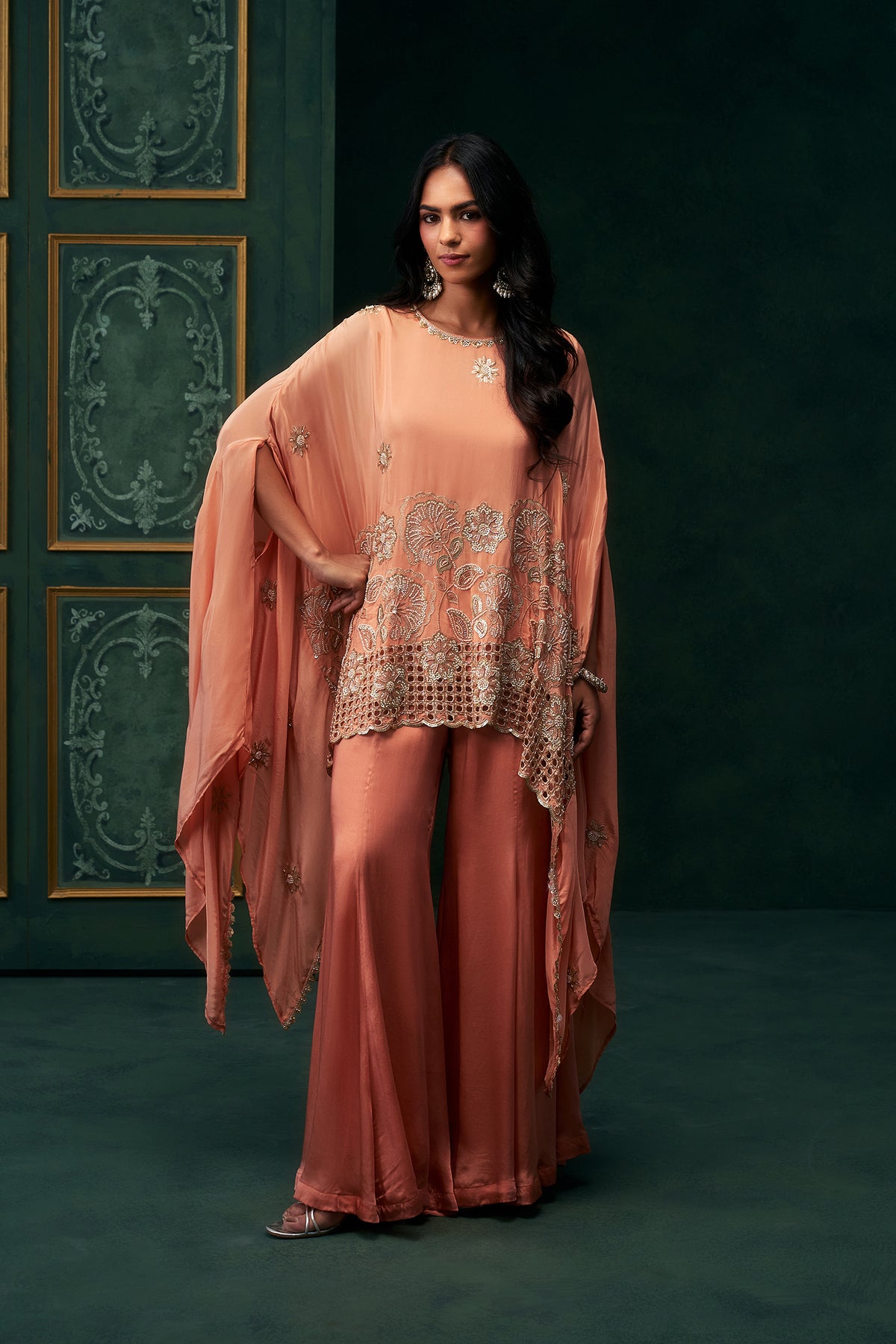 Ruhana Crepe Embroidered Matching Set