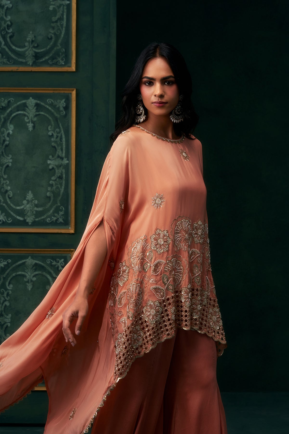 Ruhana Crepe Embroidered Matching Set