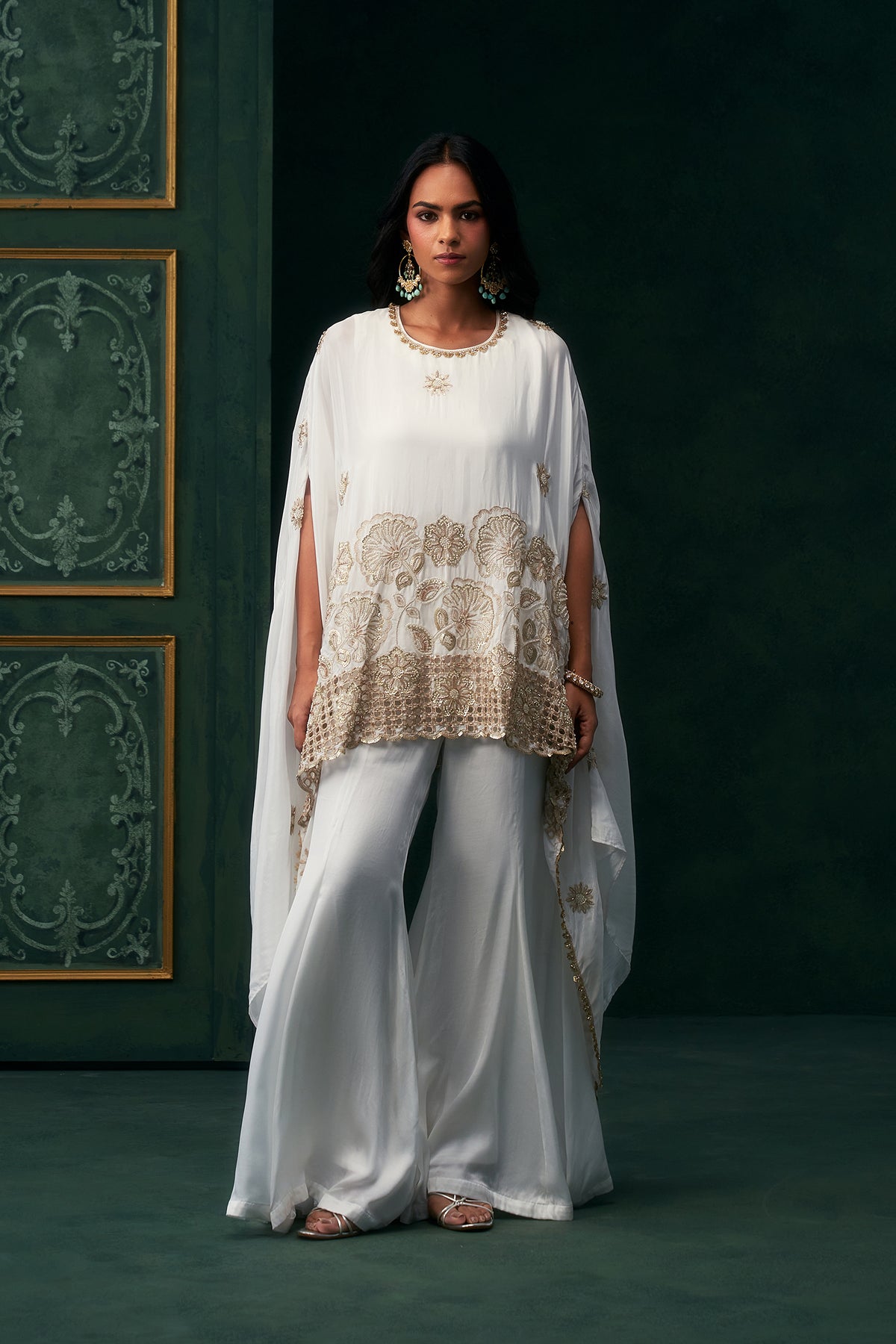 Rivaya Crepe Embroidered Matching Set