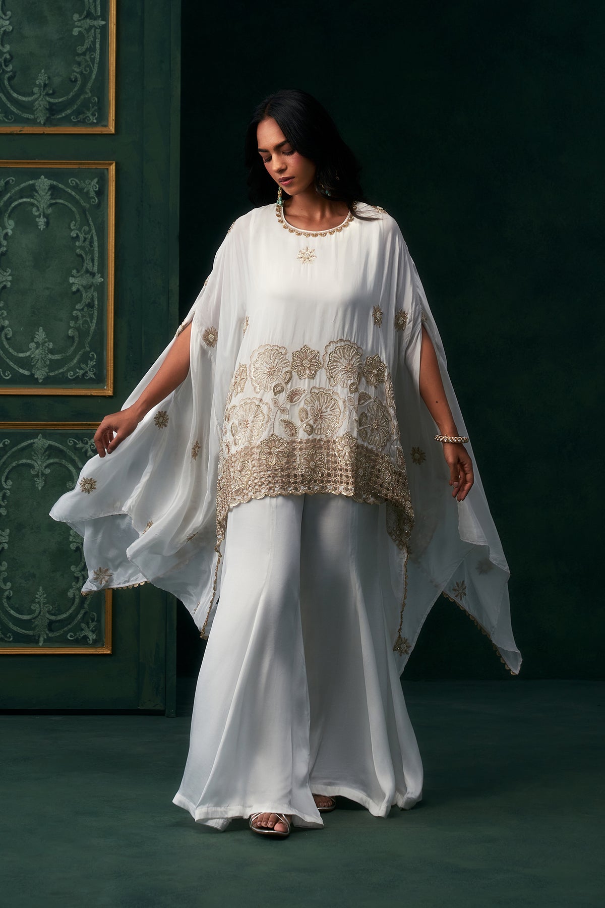 Rivaya Crepe Embroidered Matching Set
