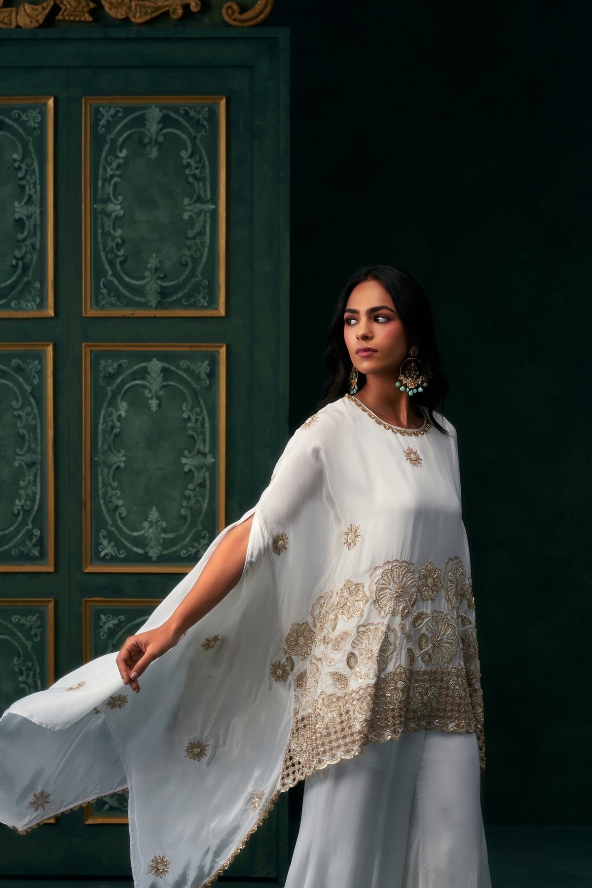 Rivaya Crepe Embroidered Matching Set