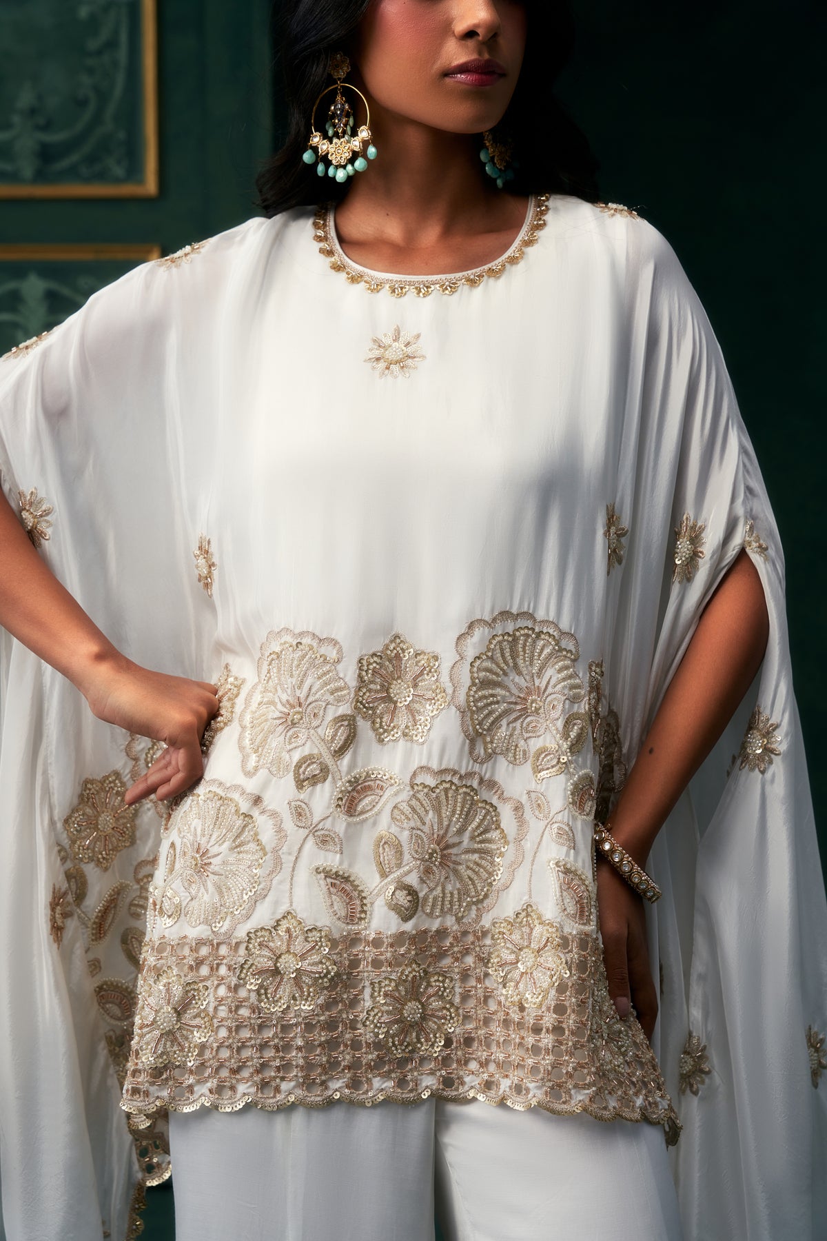 Rivaya Crepe Embroidered Matching Set