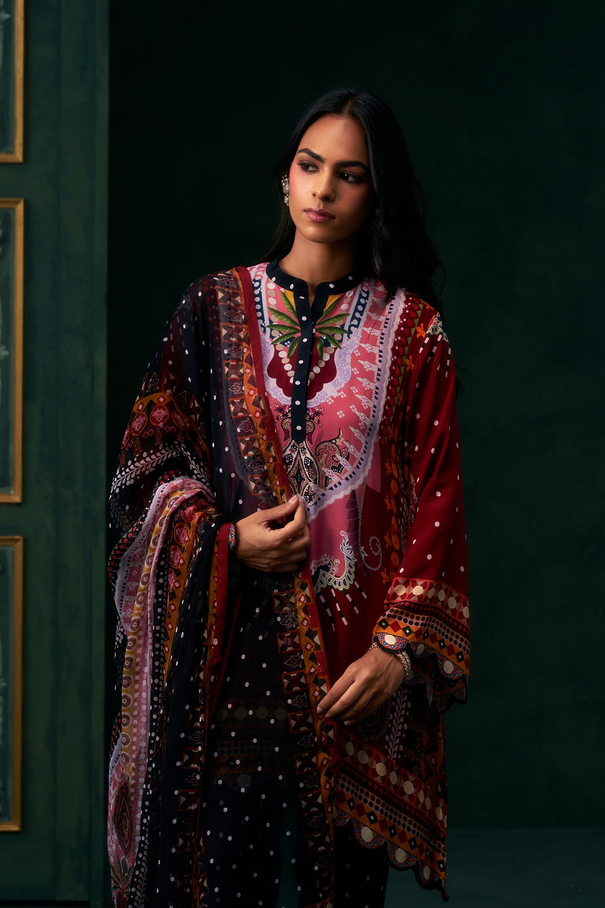 Tavira Crepe Printed Suit Set