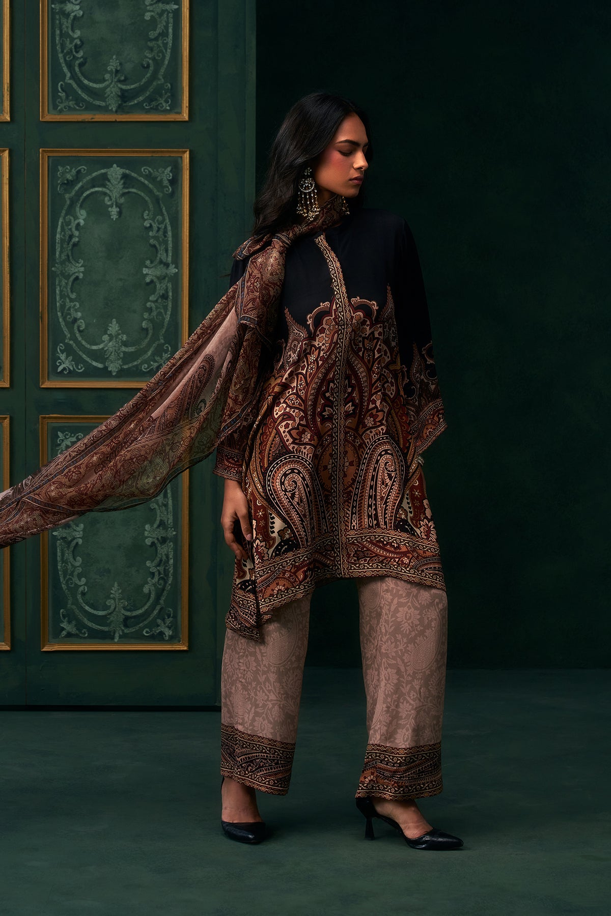 Ruhab Crepe Printed Suit Set