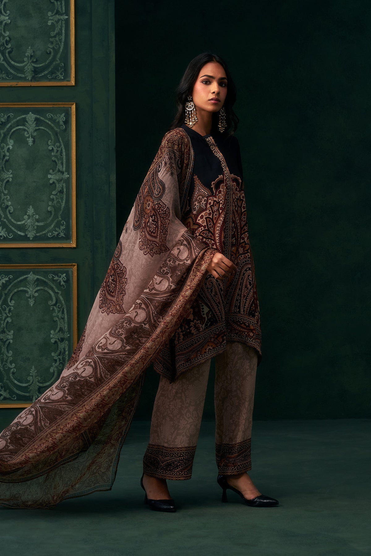 Ruhab Crepe Printed Suit Set