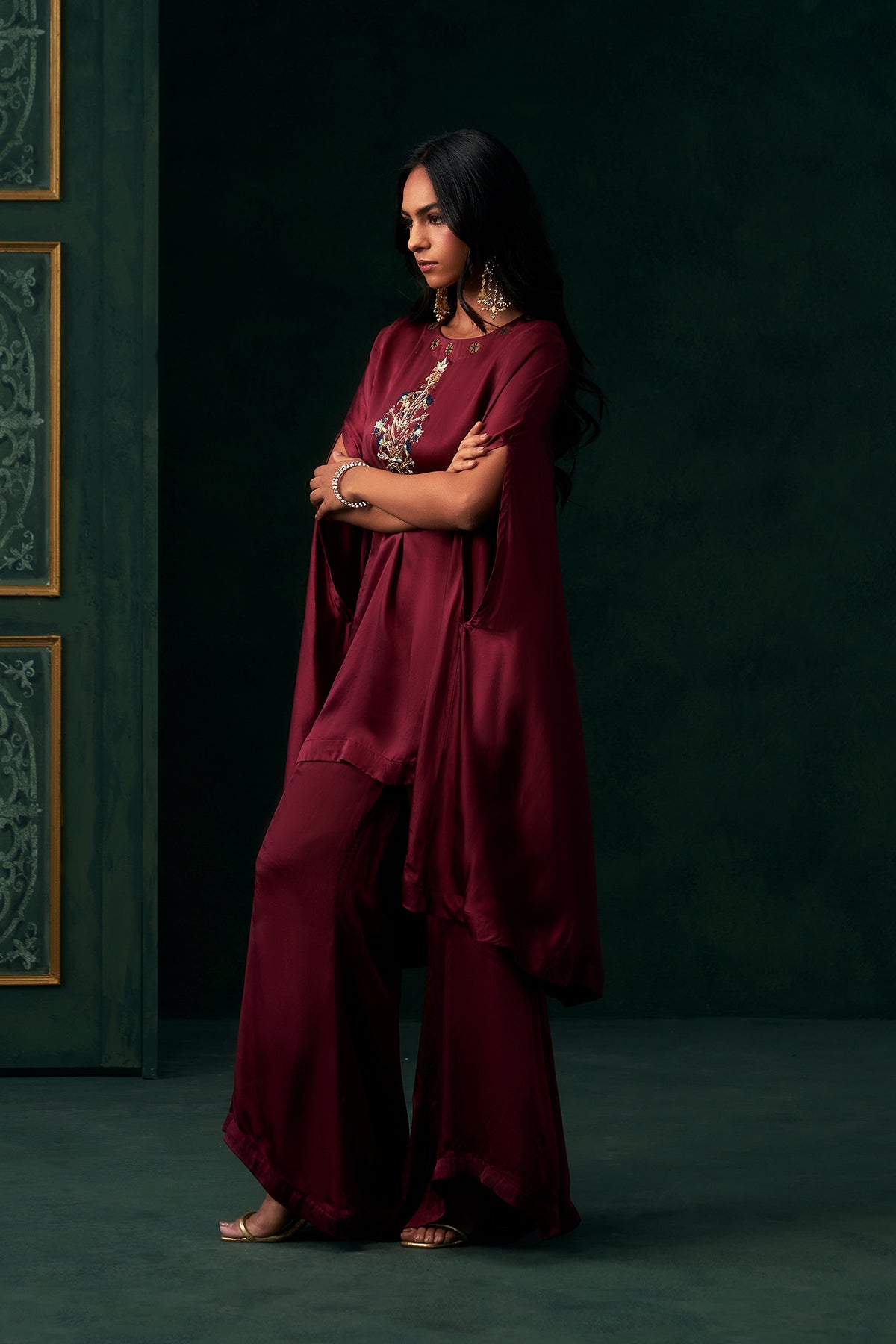 Nareen Crepe Embroidered Matching Set