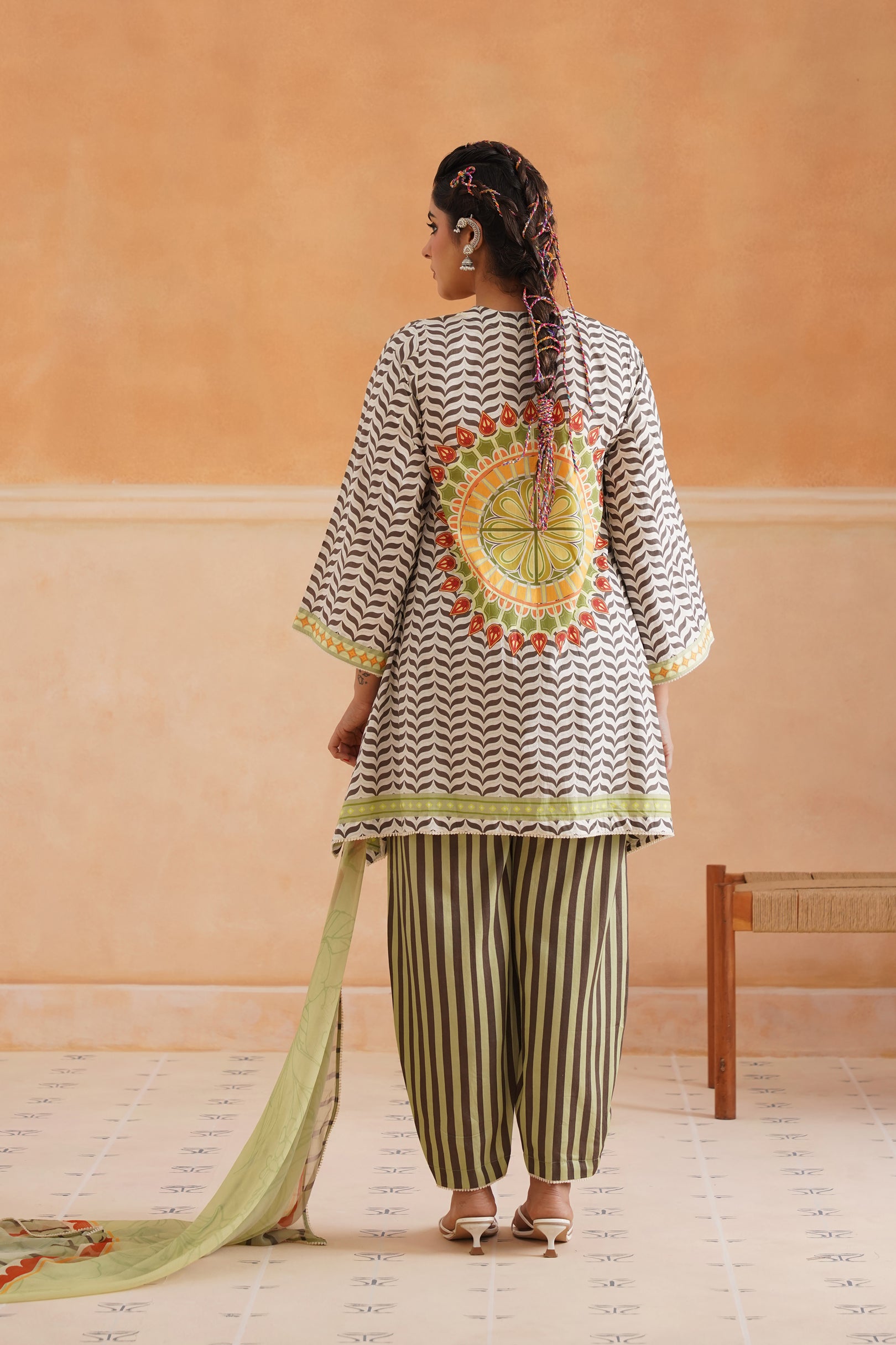 Oishi Lawn Cotton Suit Set - Neetika Chopra