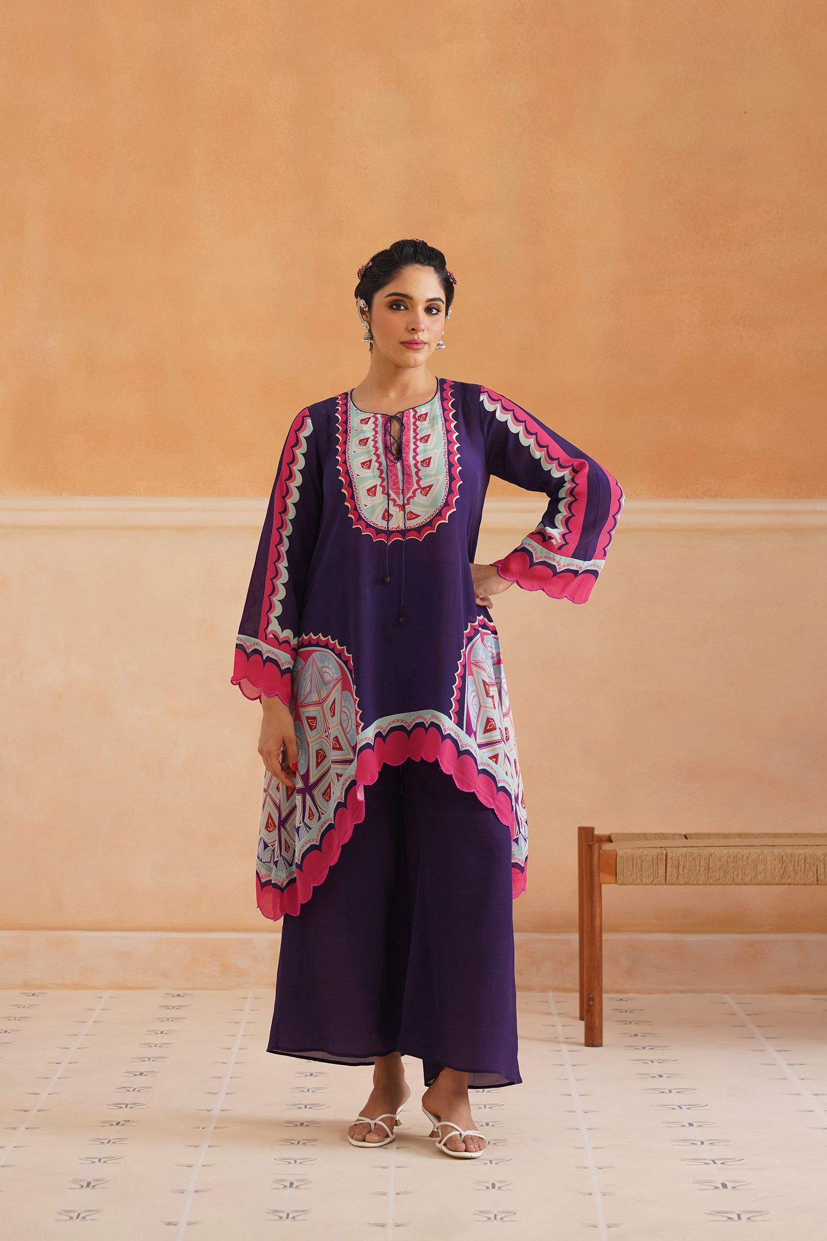 Kajri Crepe Printed Matching Set - Neetika Chopra