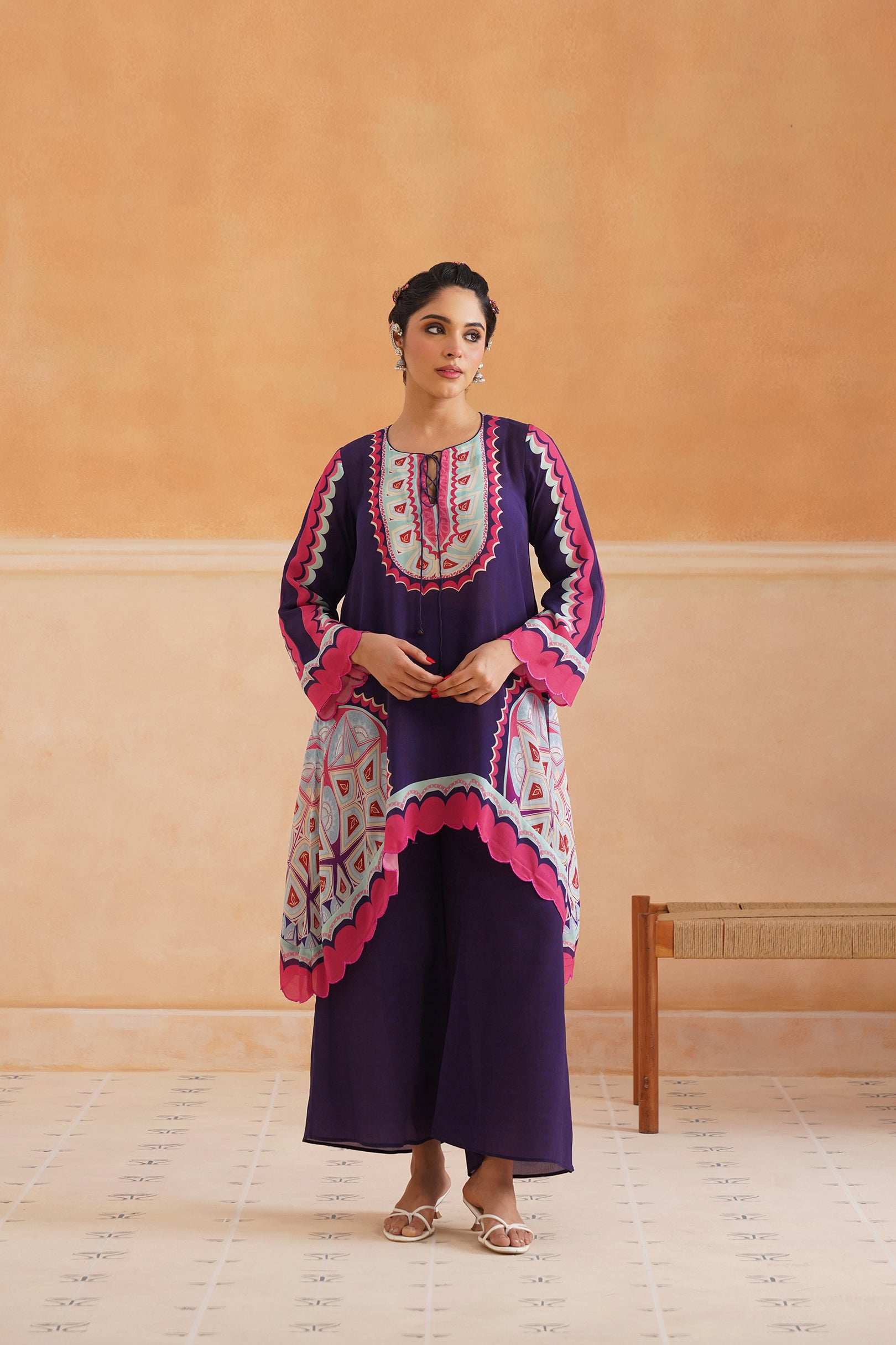 Kajri Crepe Printed Matching Set - Neetika Chopra