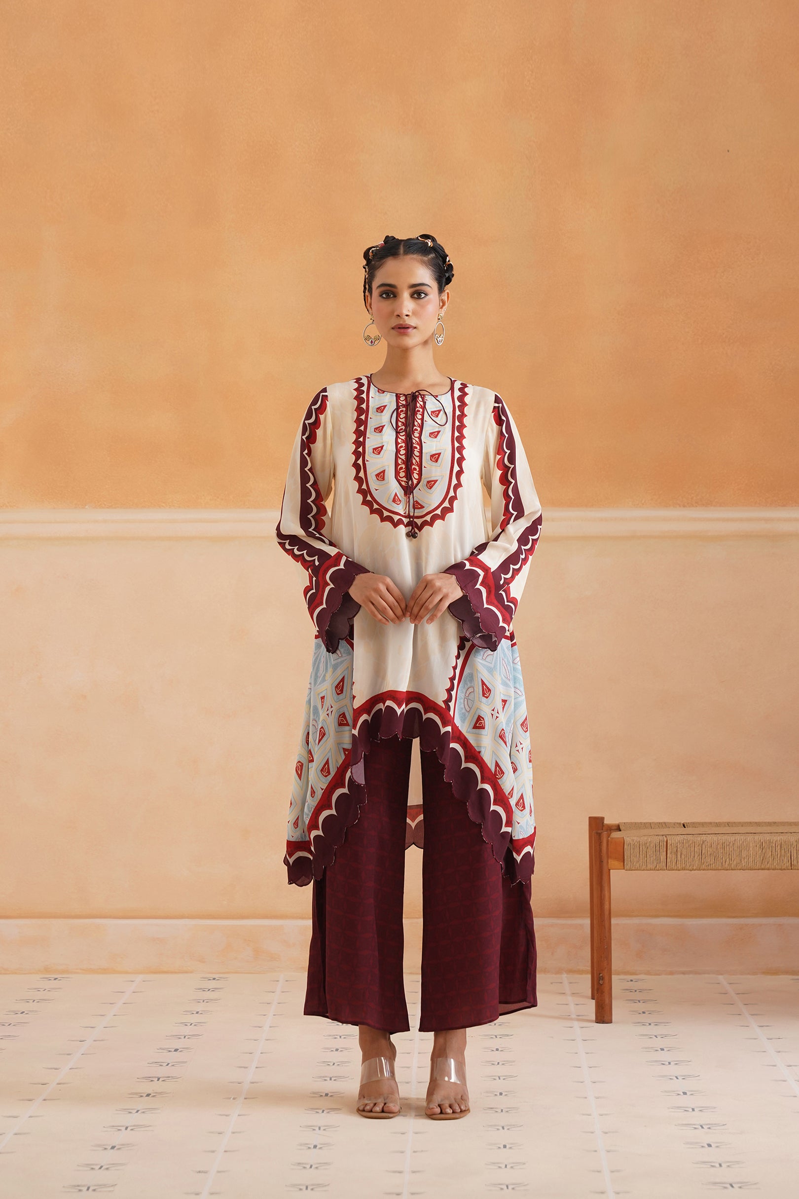 Oorja Crepe Printed Matching Set - Neetika Chopra