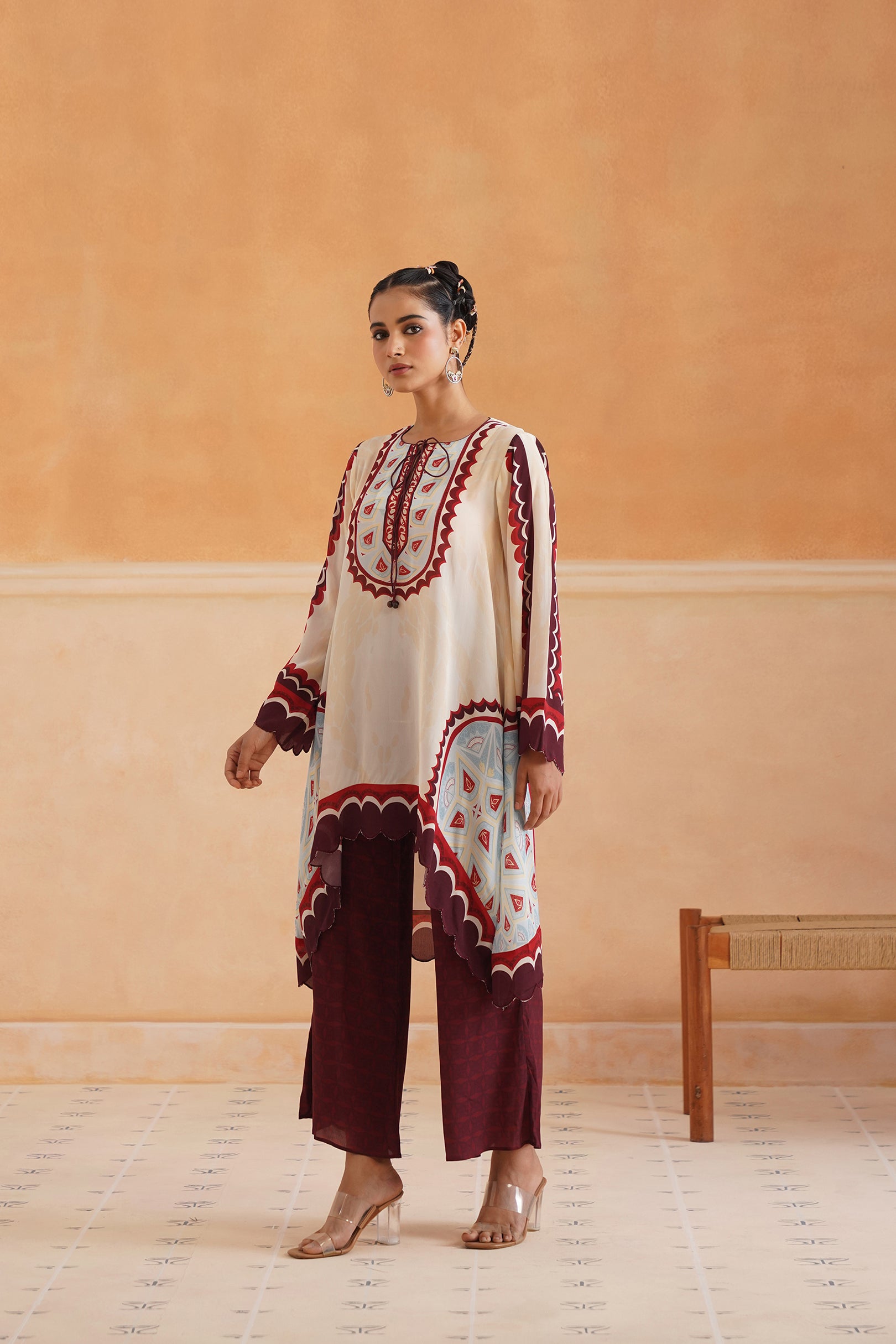 Oorja Crepe Printed Matching Set - Neetika Chopra