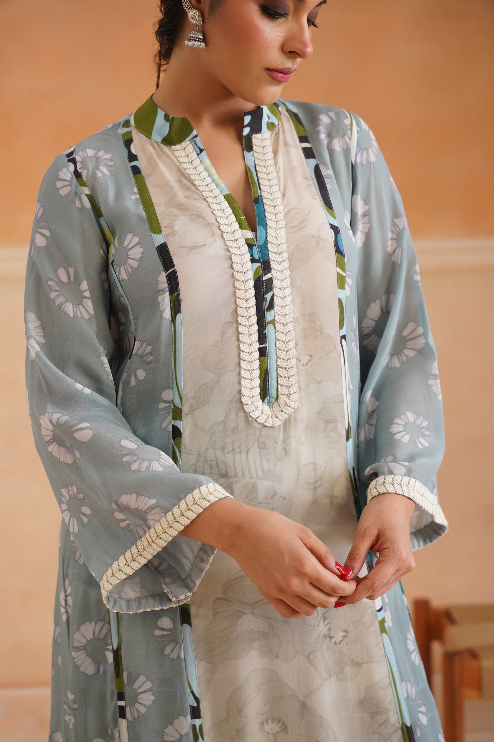 Lina Crepe Printed Matching Set - Neetika Chopra