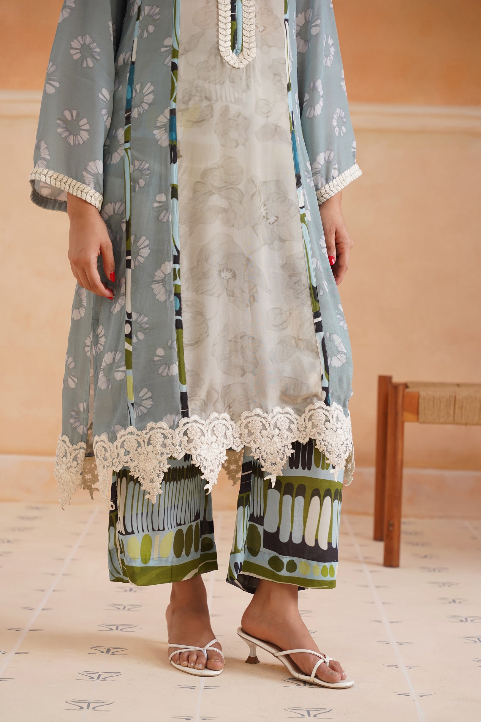 Lina Crepe Printed Matching Set - Neetika Chopra