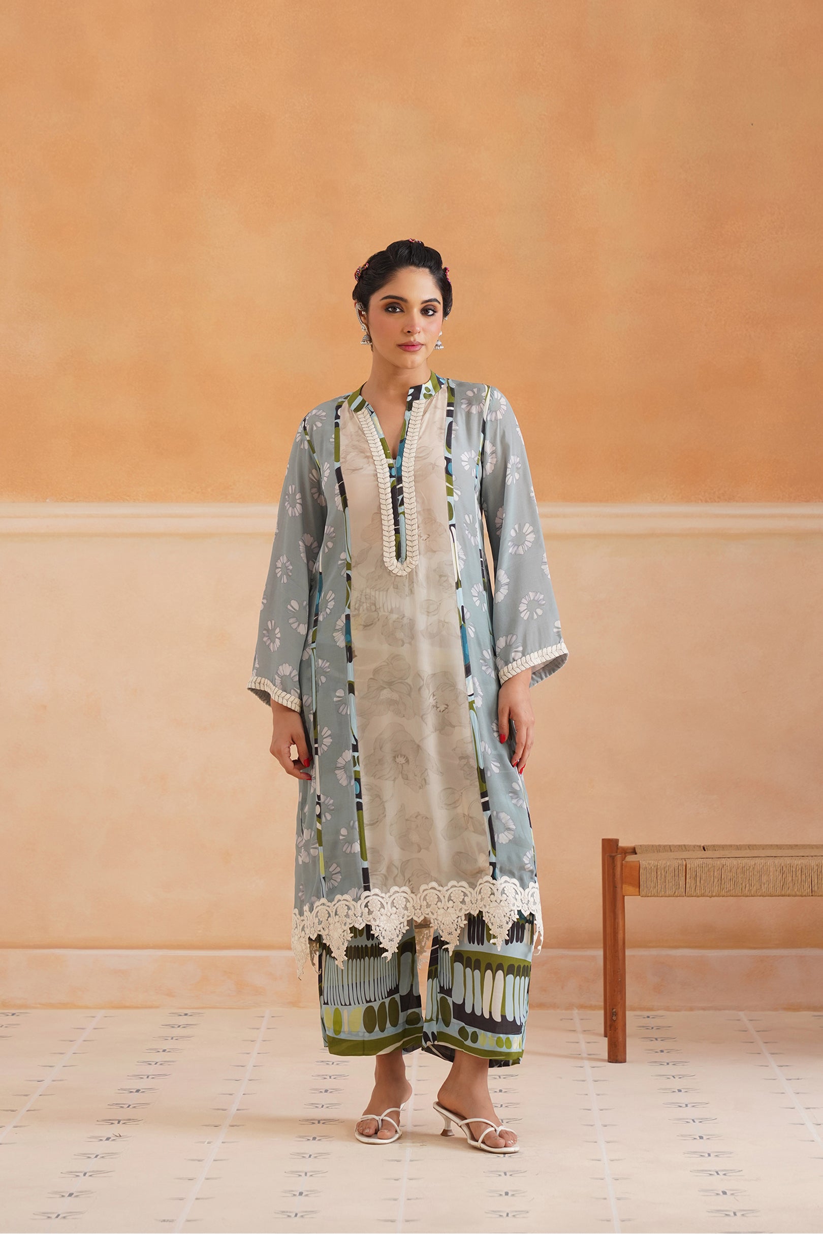 Lina Crepe Printed Matching Set - Neetika Chopra