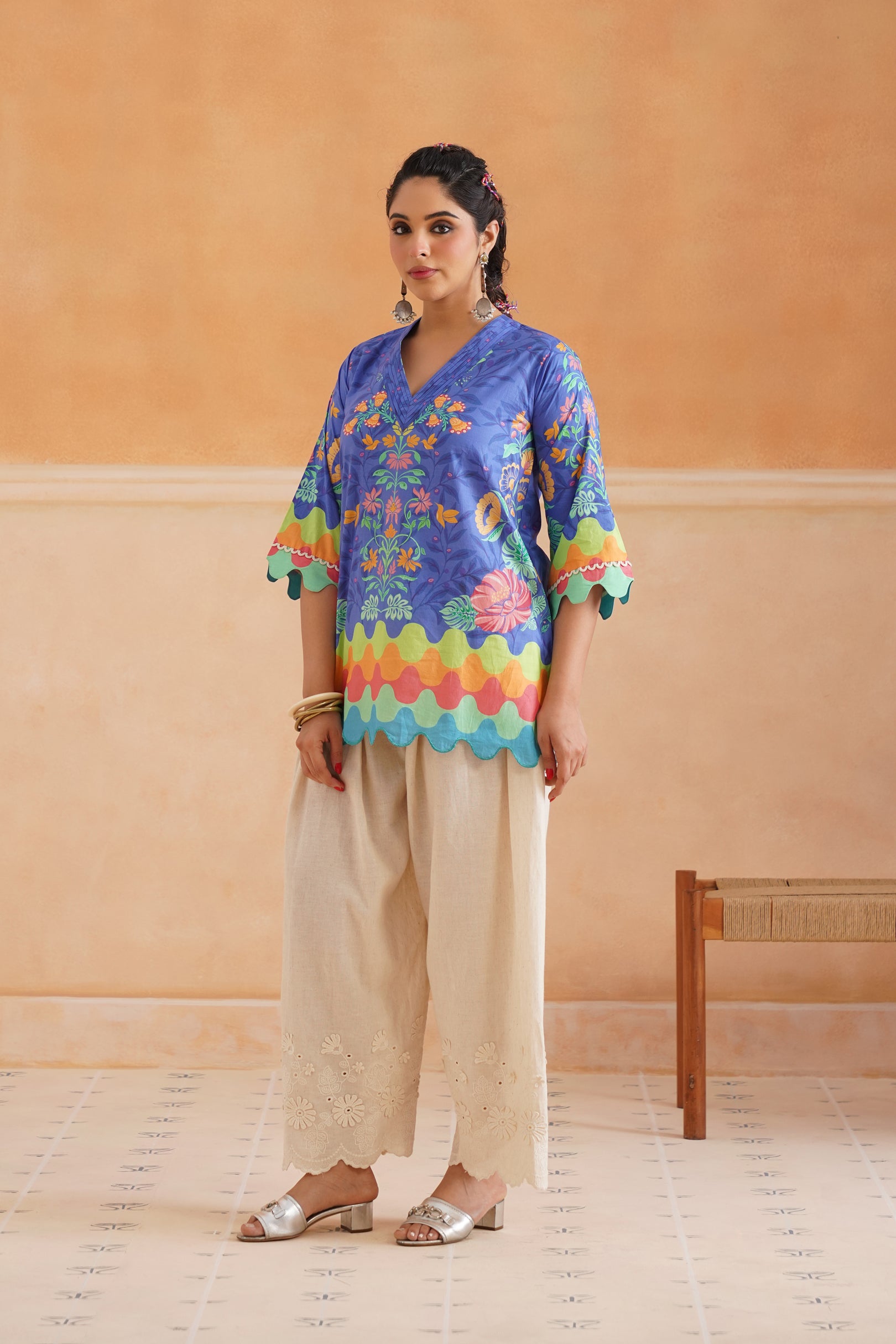 Nirvi Cotton Printed Matching Set - Neetika Chopra