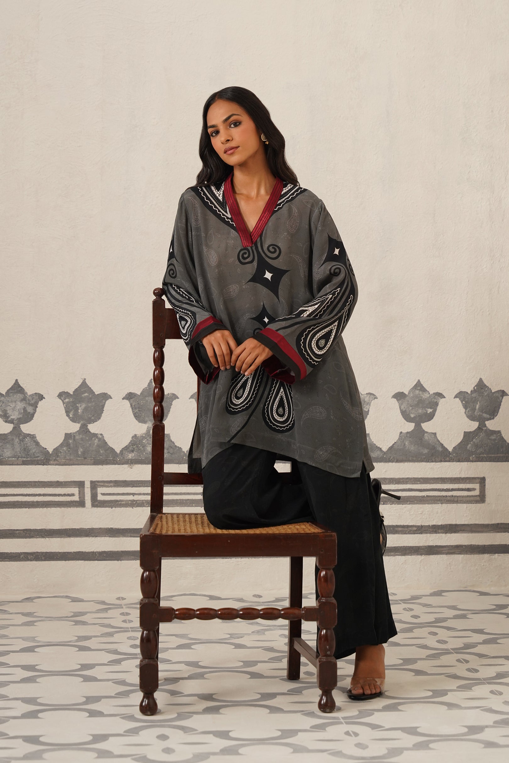 Rita Crepe Printed Matching Set