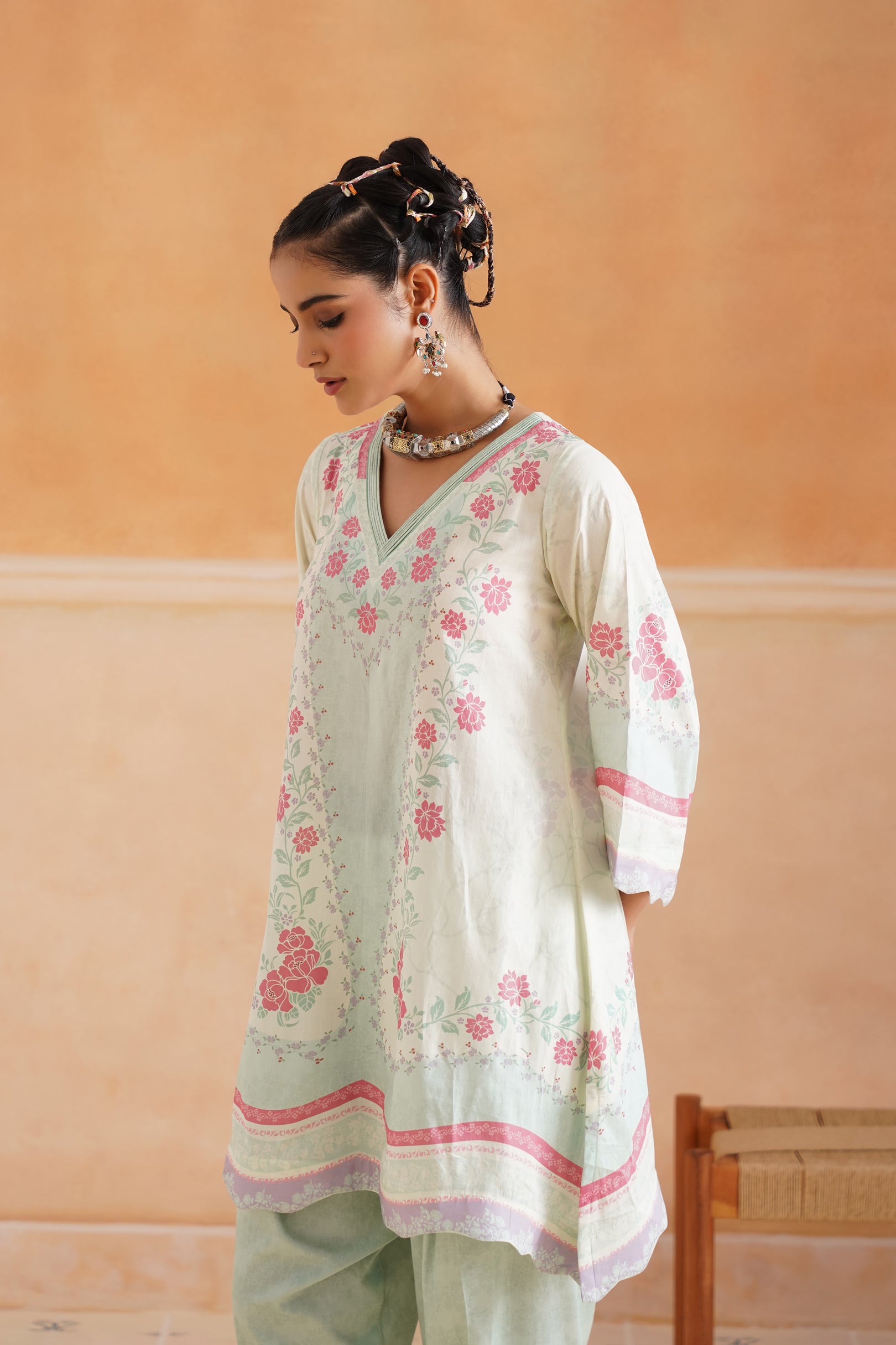 Aashna Cotton Printed Matching Set - Neetika Chopra
