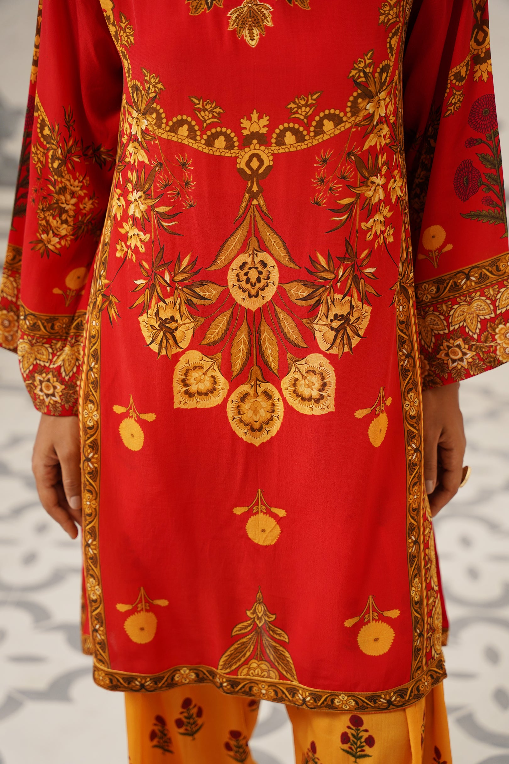 Vanya Crepe Printed Suit Set