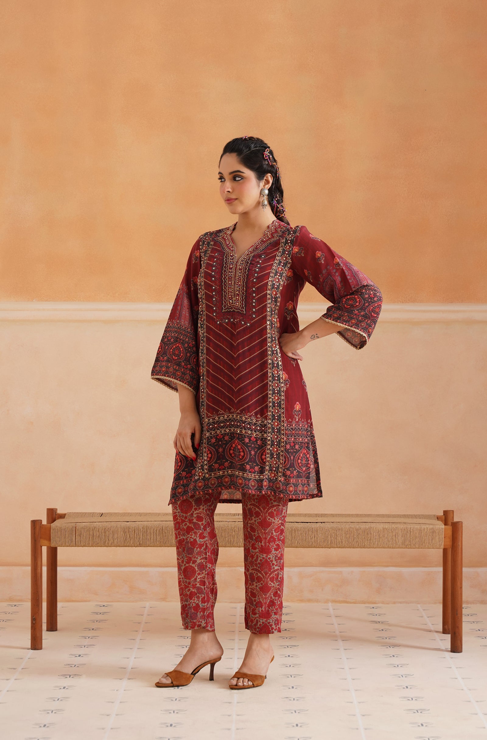 Driti Crepe Printed Matching Set - Neetika Chopra