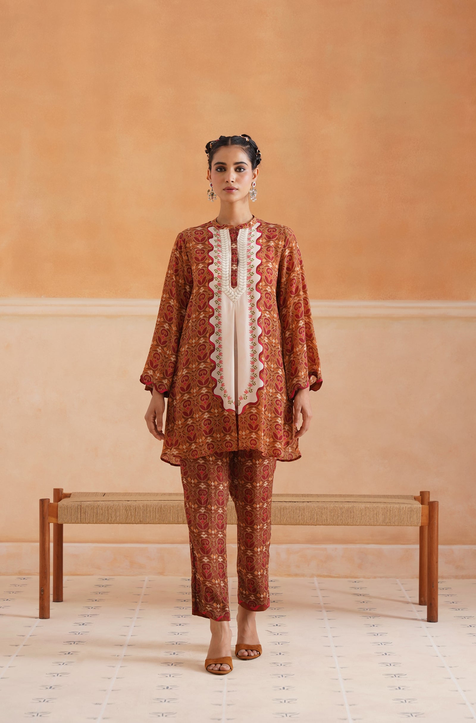 Riha Crepe Printed Matching Set - Neetika Chopra