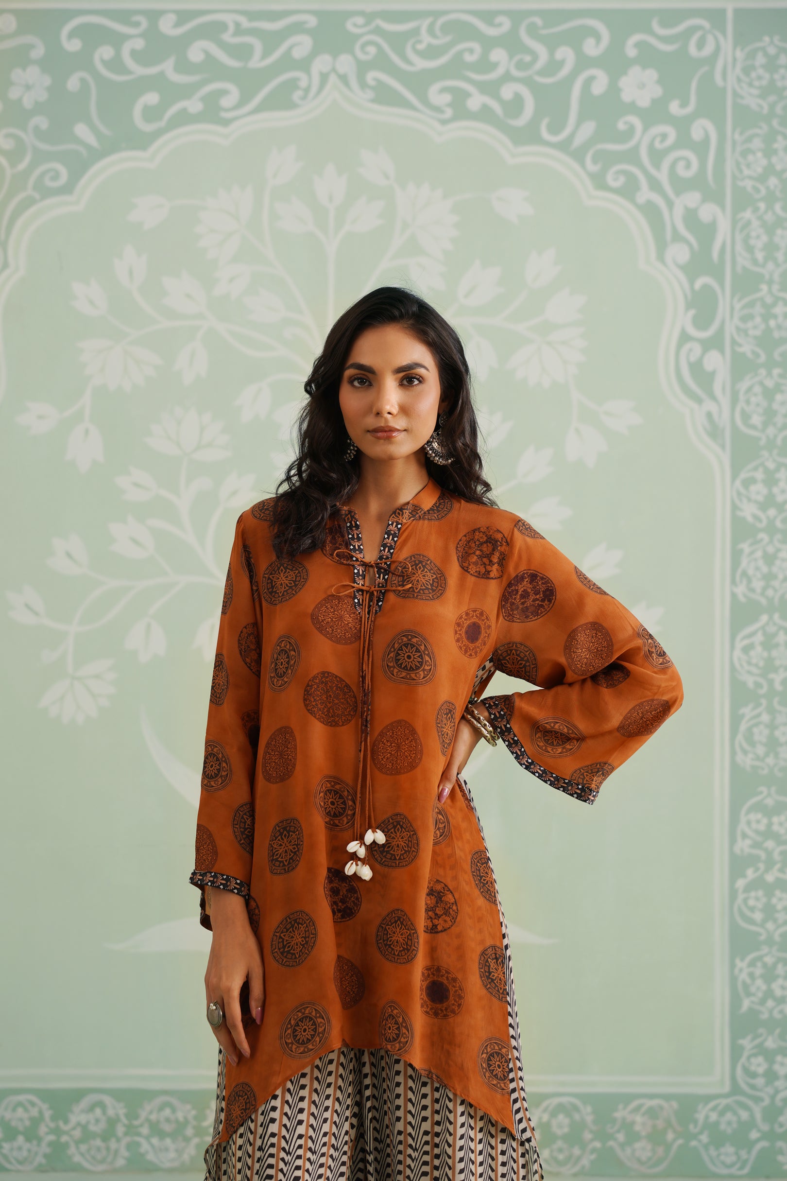 Malika Crepe Printed Matching Set