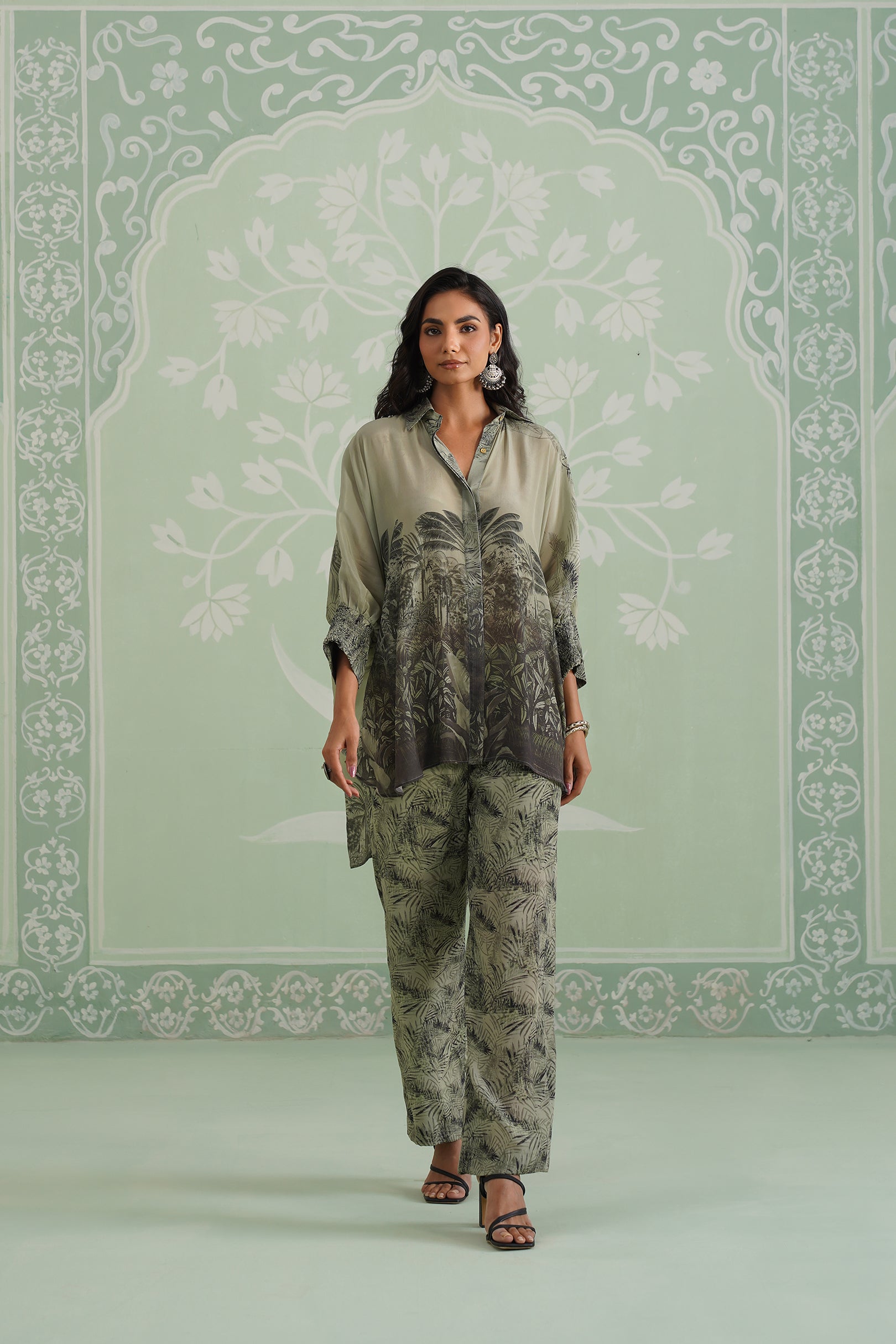 Pheonix Crepe Printed Matching Set