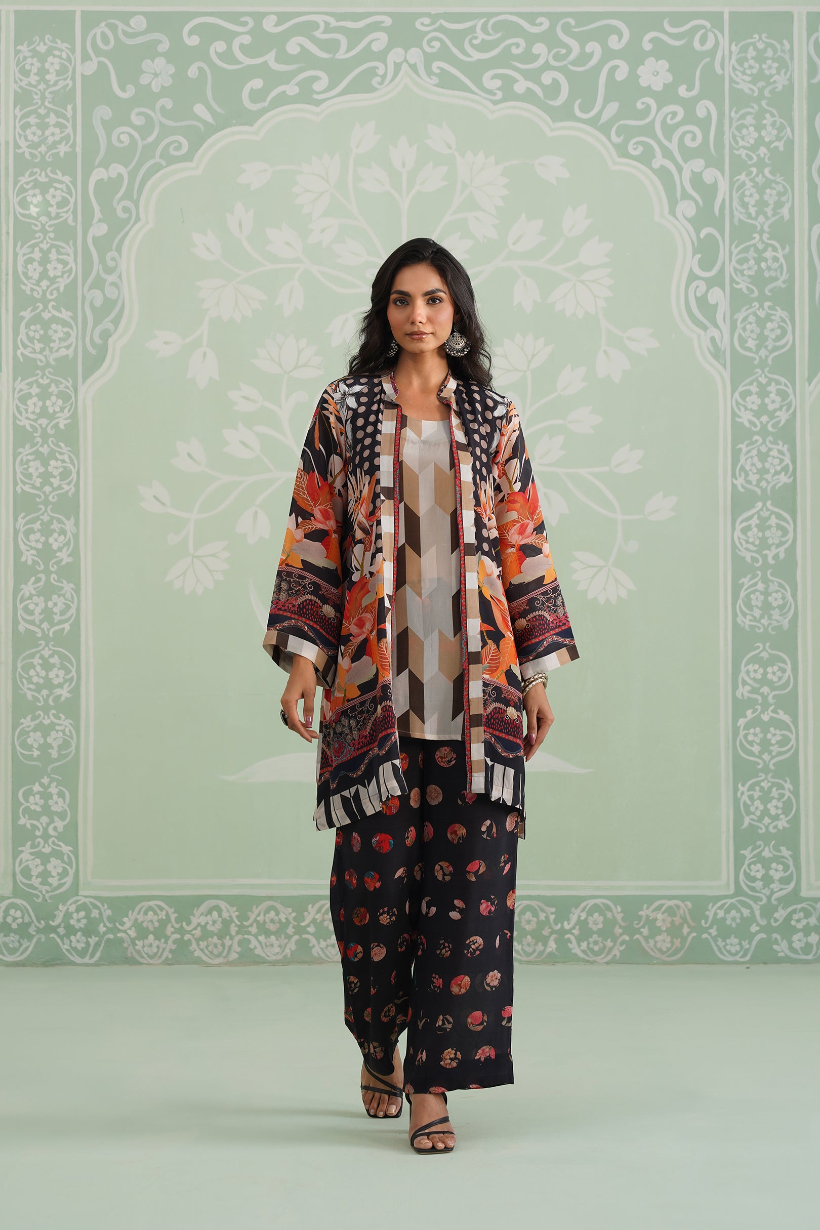 Nicci Printed Crepe Matching Set