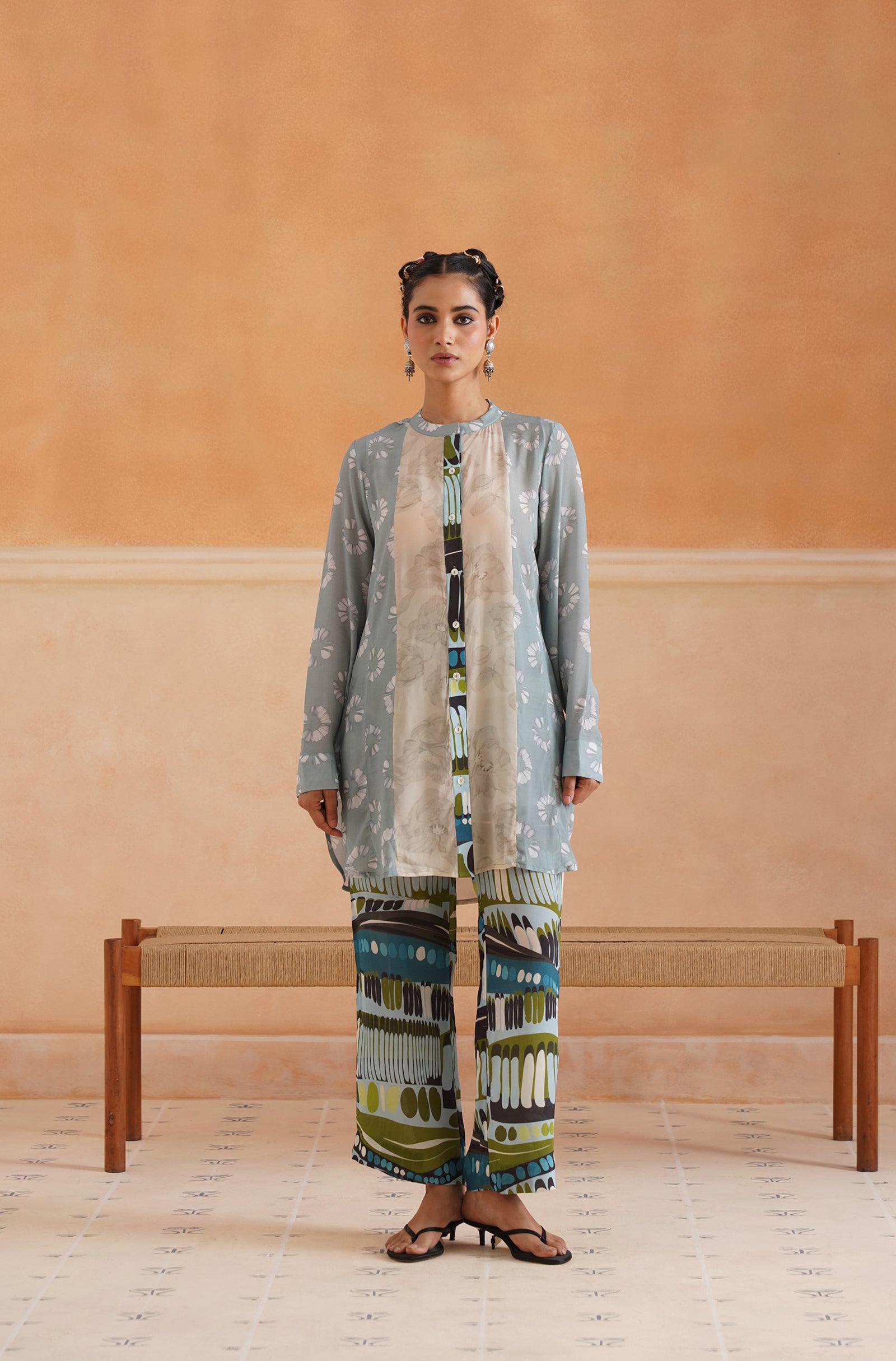 Evara Printed Crepe Matching Set - Neetika Chopra