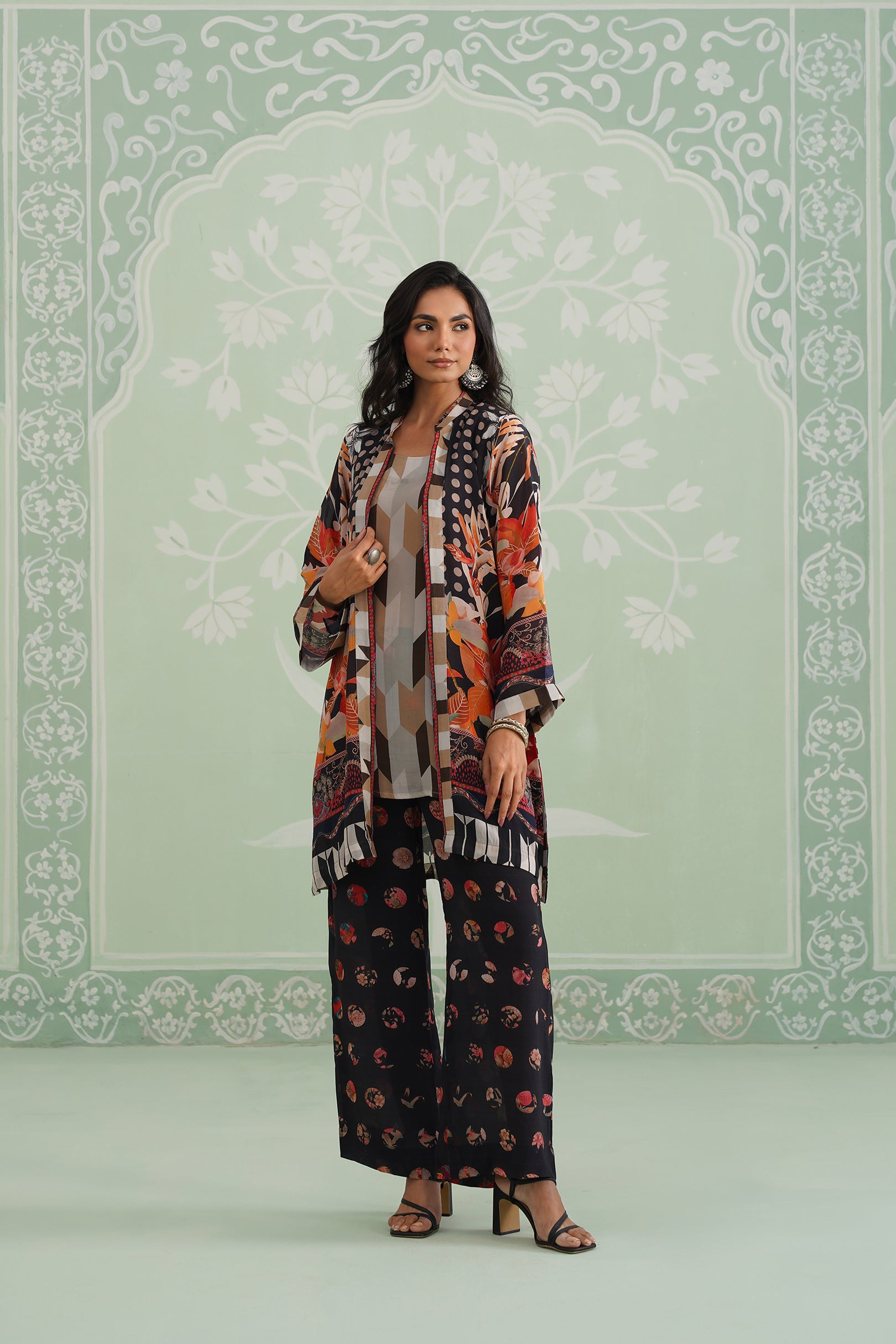 Nicci Printed Crepe Matching Set