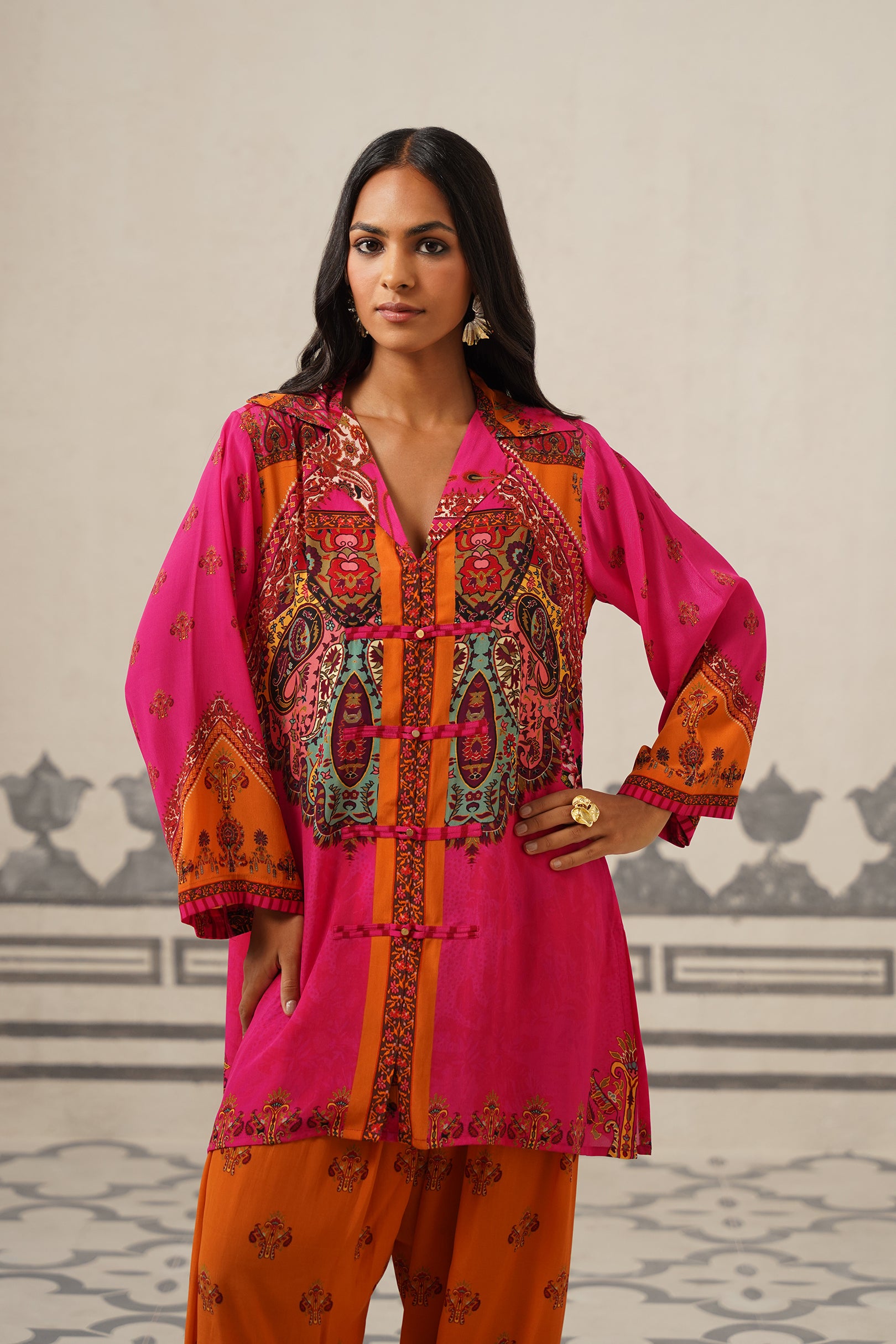 Reet Crepe Printed Suit Set