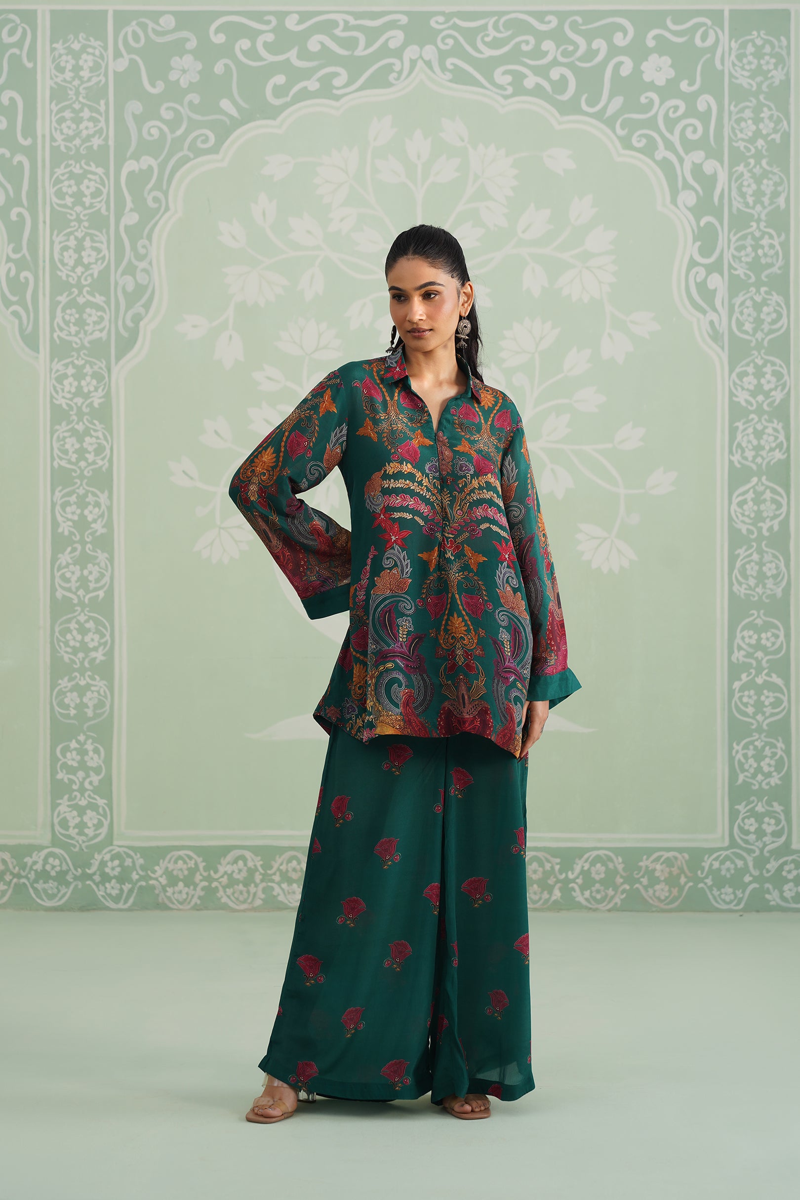 Rabiya Printed Crepe Matching Set